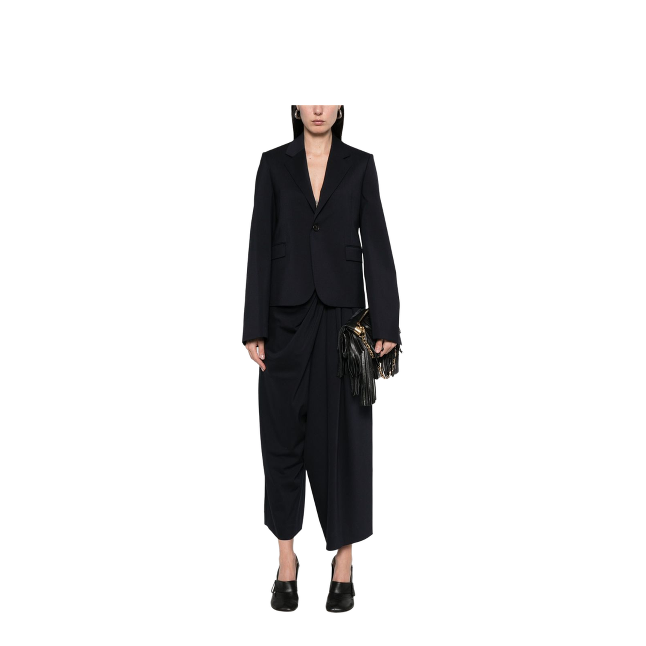 Jacket in Wool Blue