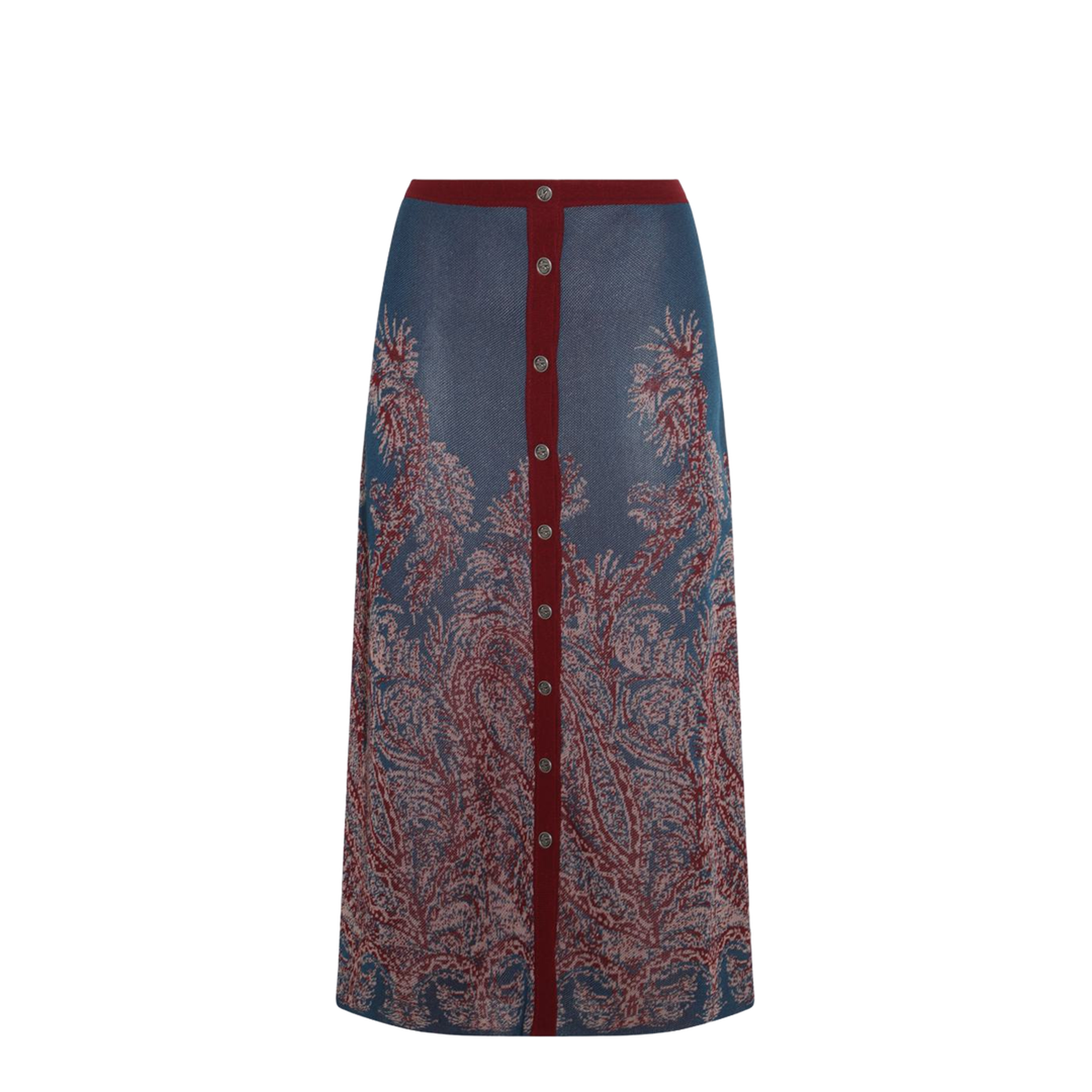 Floral Paisley Jacquard Skirt