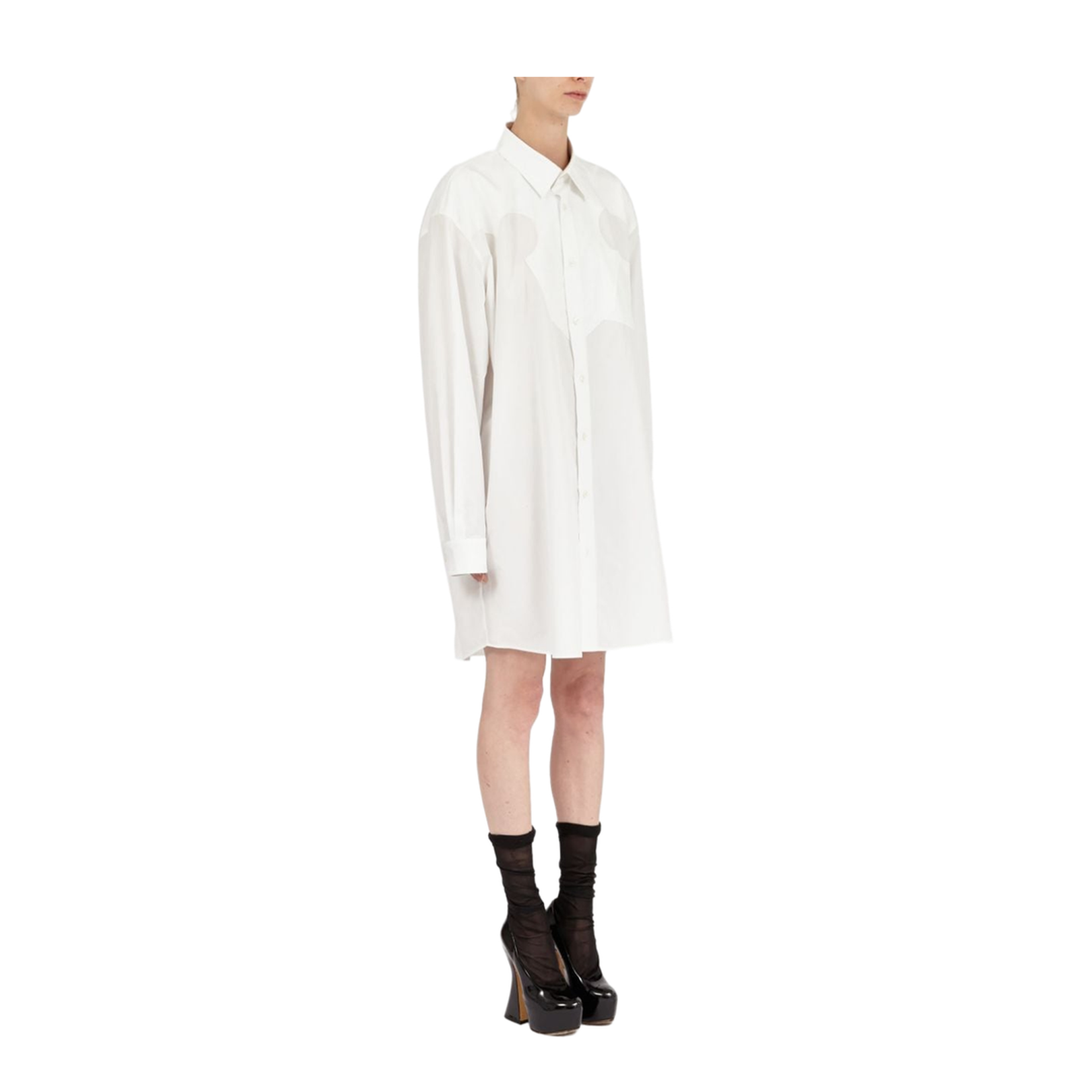 White Cotton Poplin Shirt