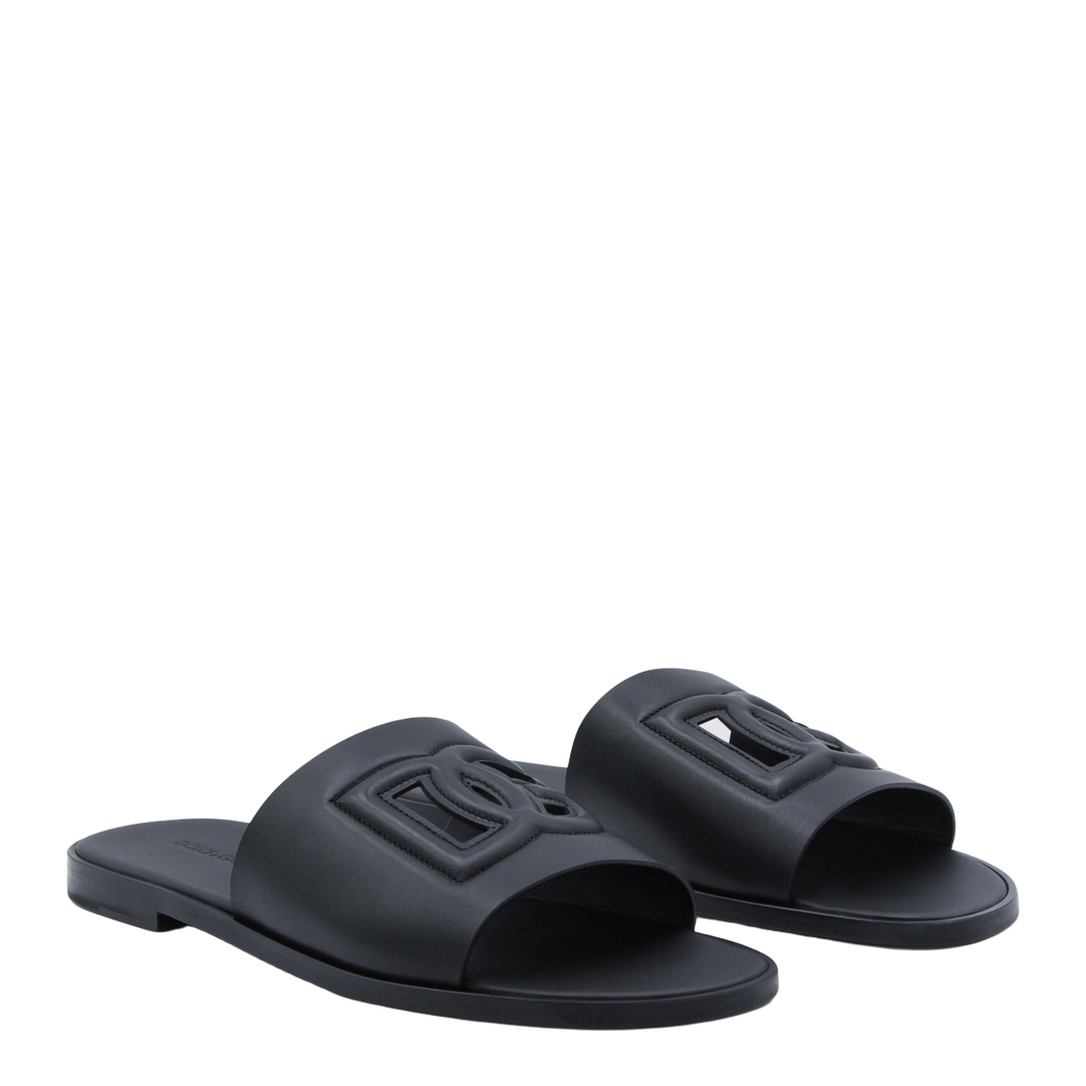 Leather Slide with Logo