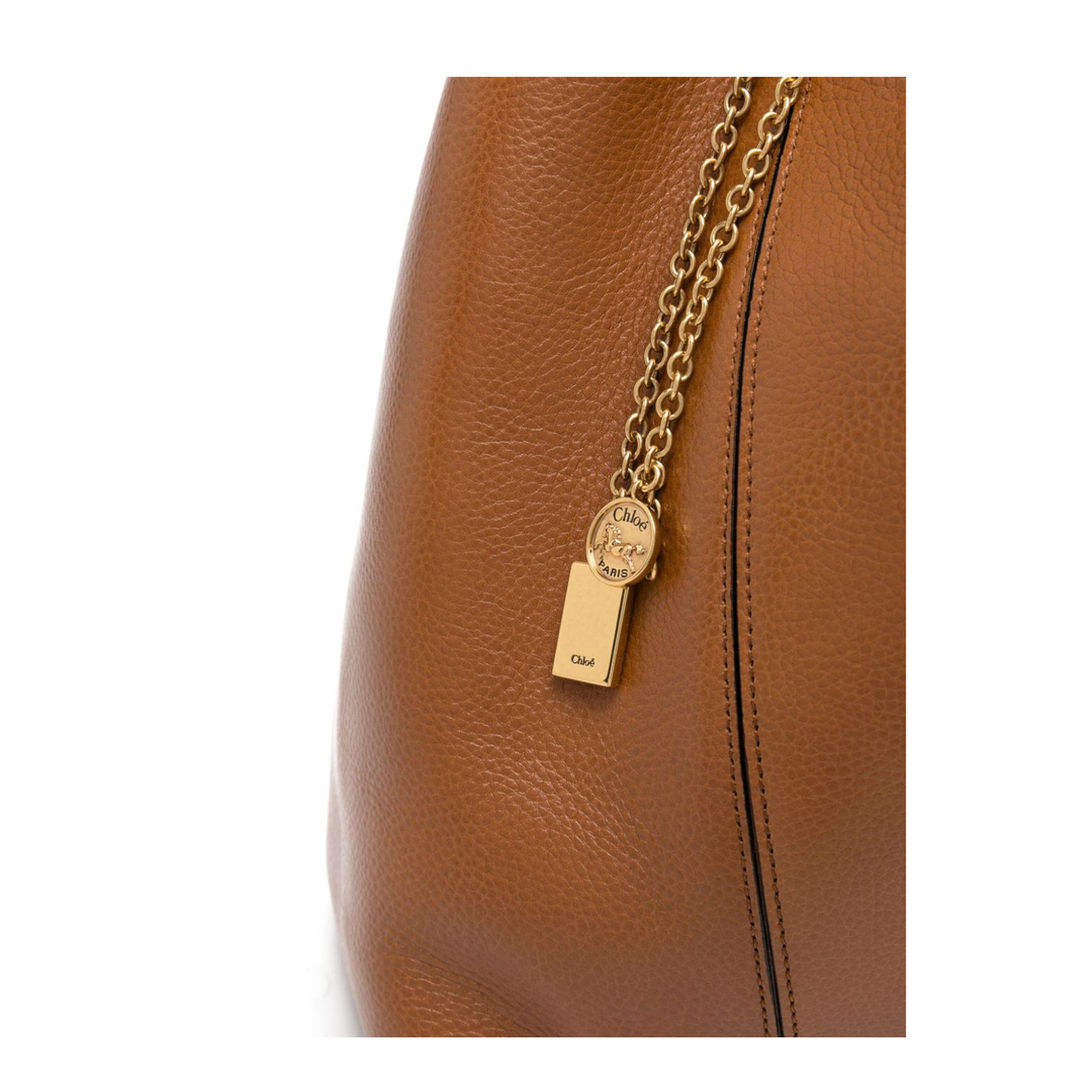 Spin Tote Bag in Grained Leather