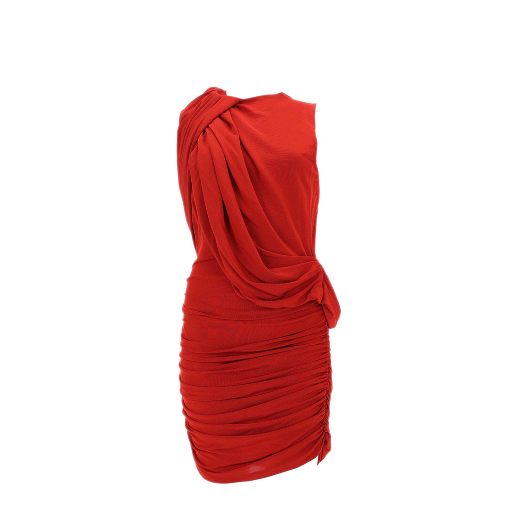 MAYFEYR - Magda Butrym - Short Dress With Draping - 131525RED