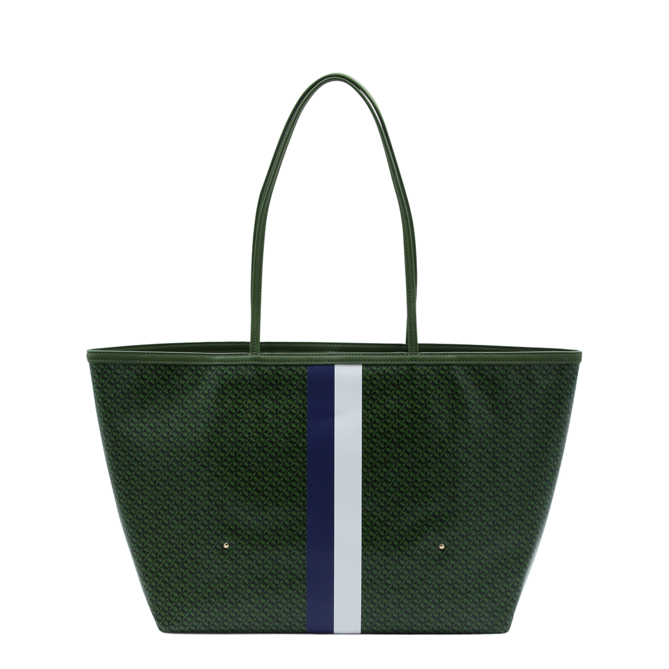 Racer Coated Canvas Tote - Green