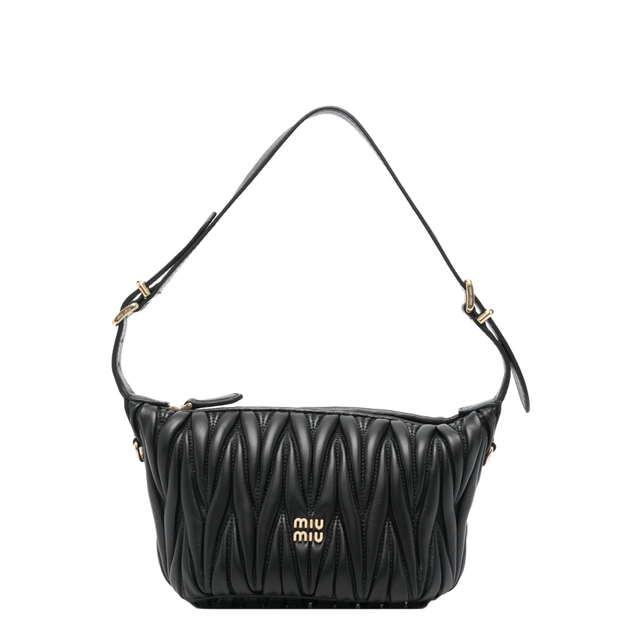 Matelassé Mini Bag Leather - Black