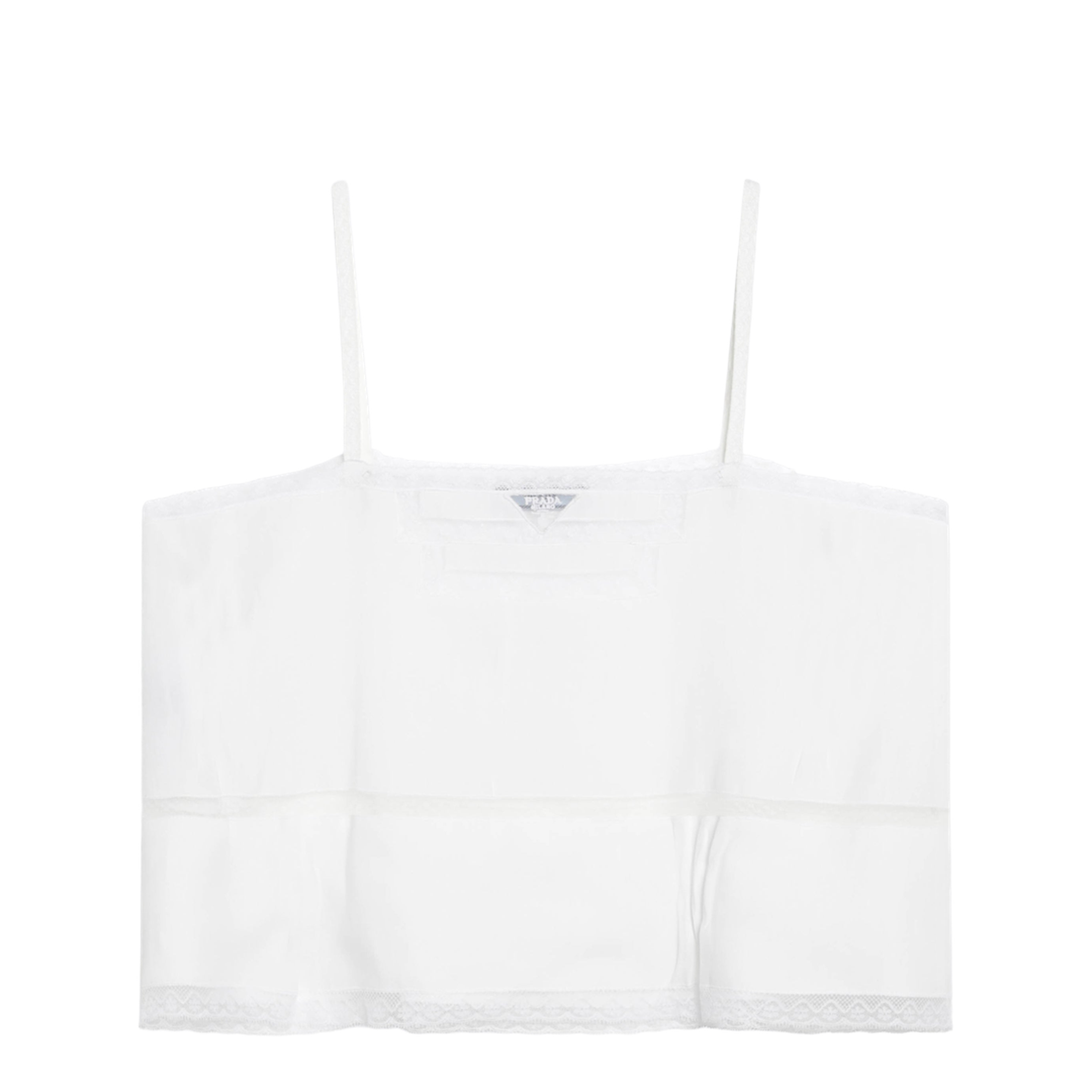 MAYFEYR - Prada - White Linen And Lace Top - P902OROOO192TF0009