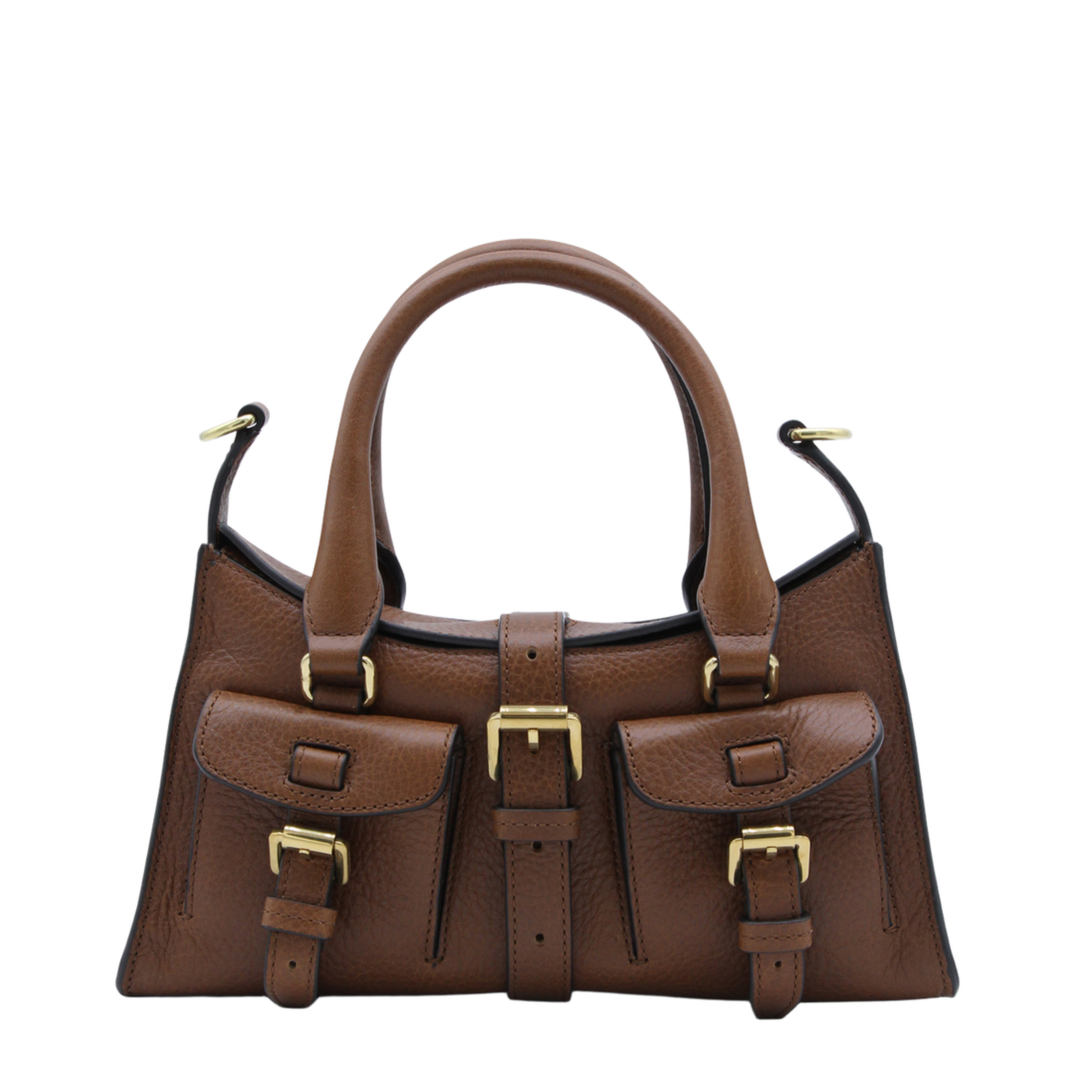 Mini Roxanne Top-Handle Bag NVT - Oak
