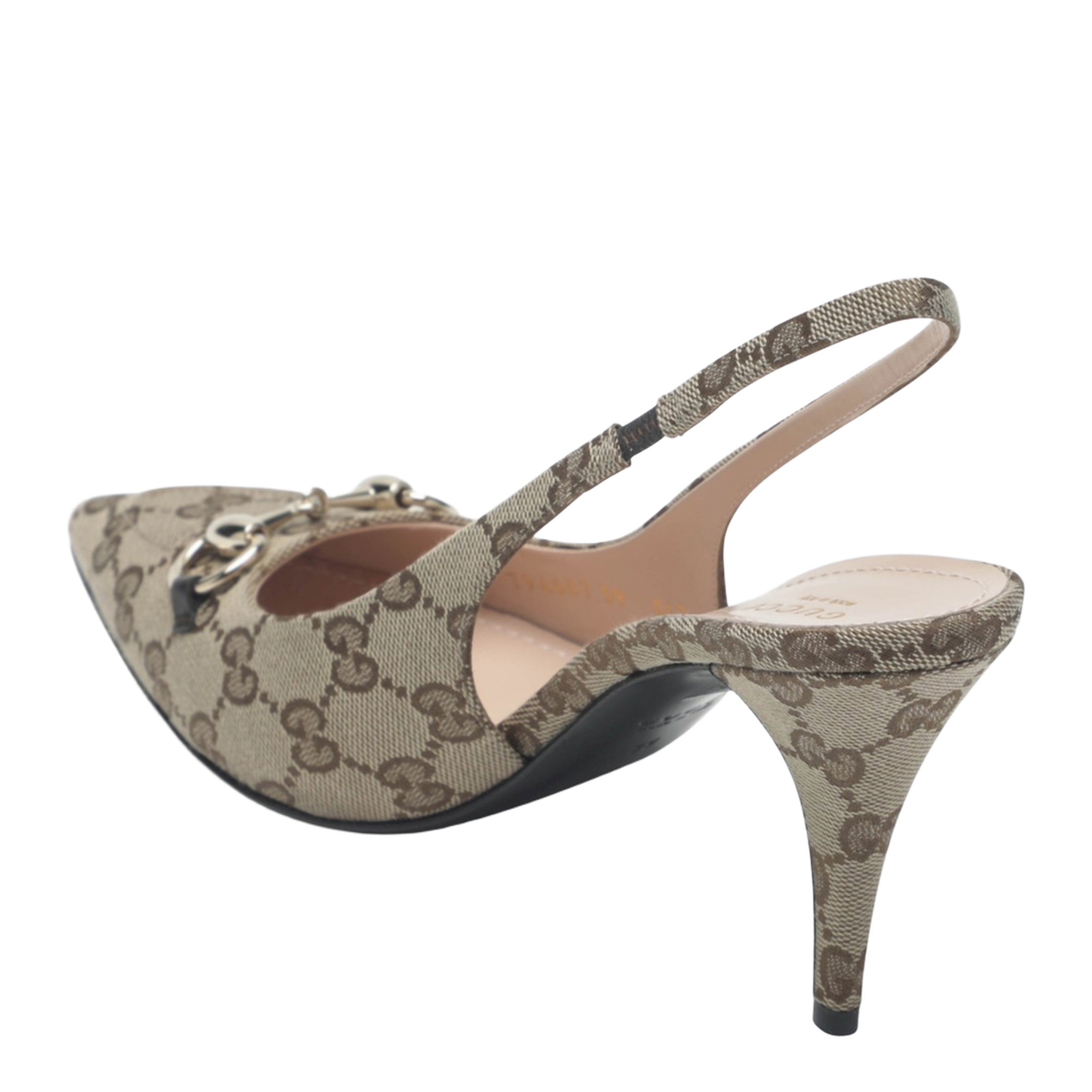 Slingback Pumps in Original GG with Horsebit