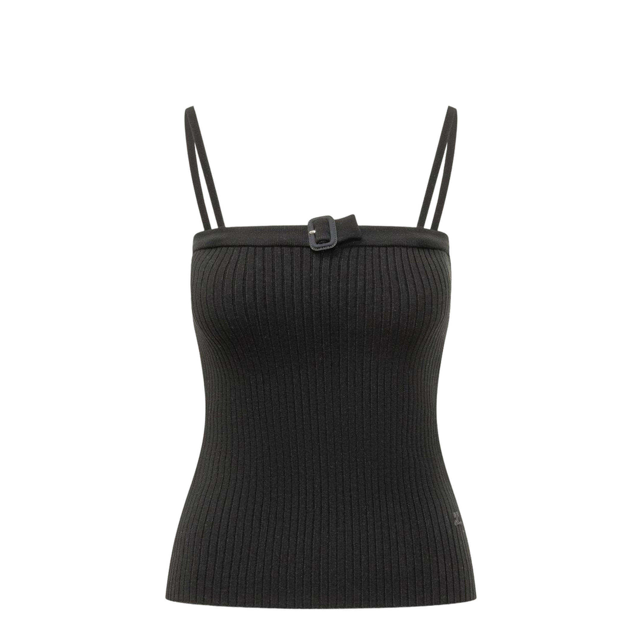 MAYFEYR - Courreges - Top Black - 126MDE156FI00019999