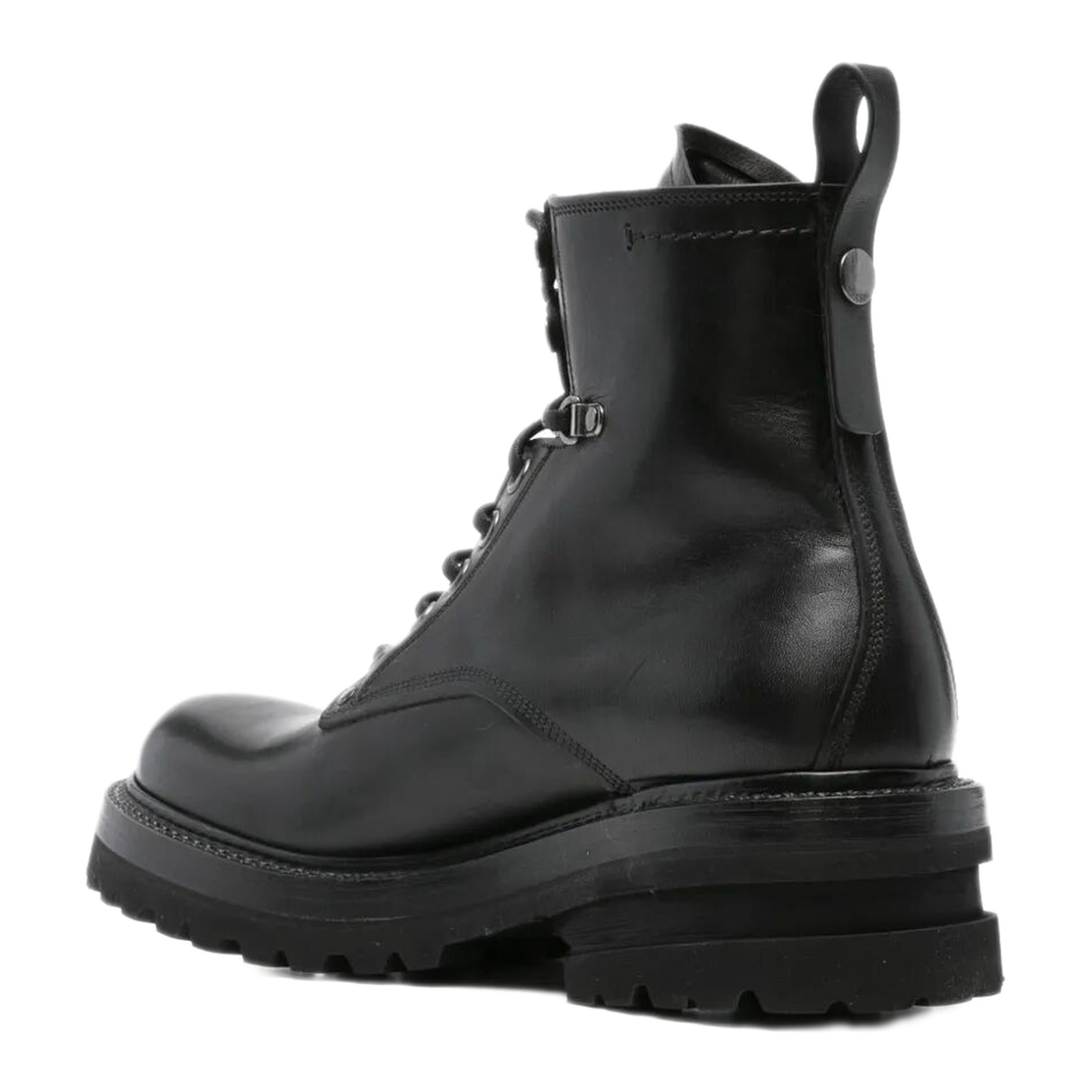 MAYFEYR - PREMIATA - Elba Leather Military Boots - 32337NERO