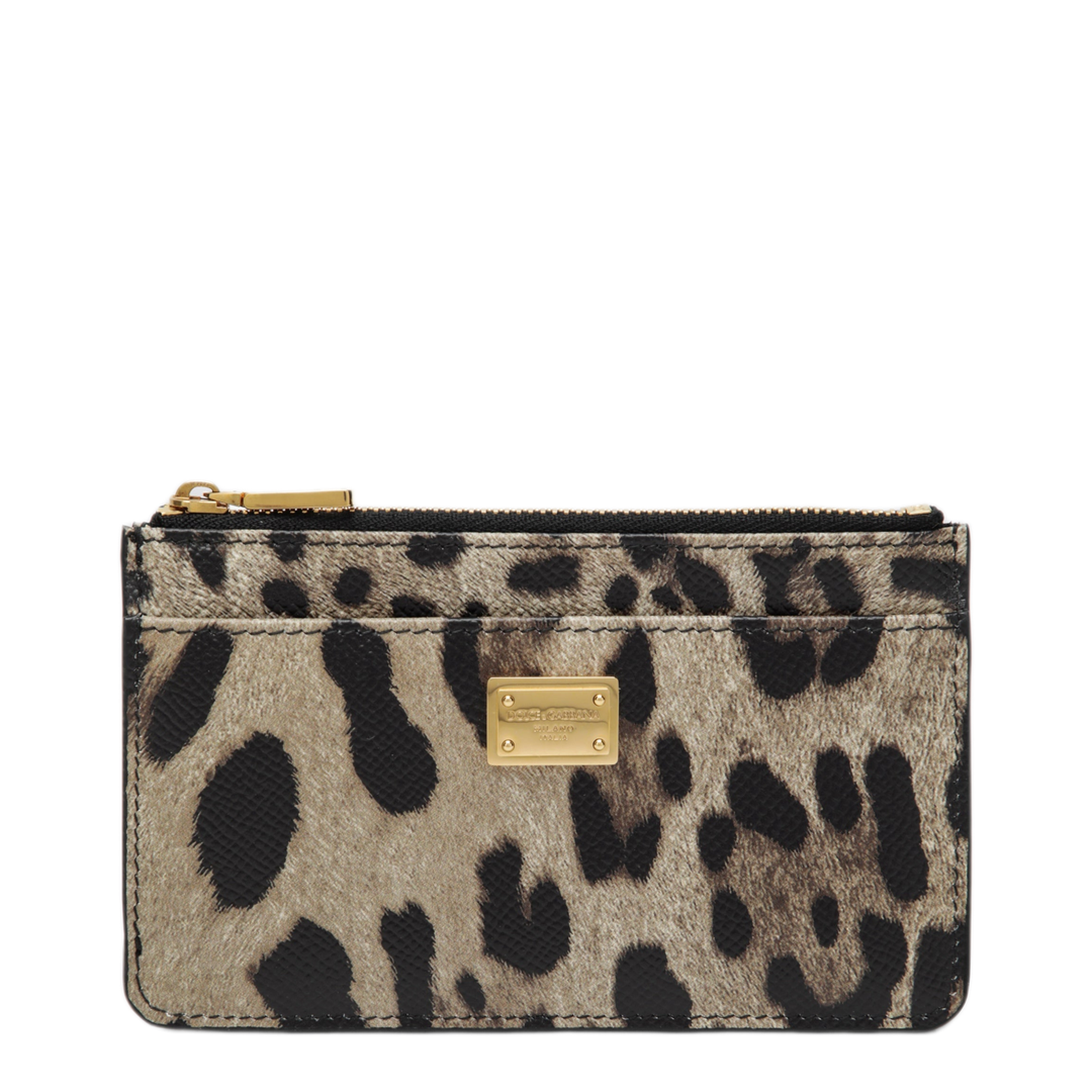 MAYFEYR - Dolce & Gabbana - Leopard-Print Dauphine Leather Card Holder With Zip - BI1261AX566HY13M