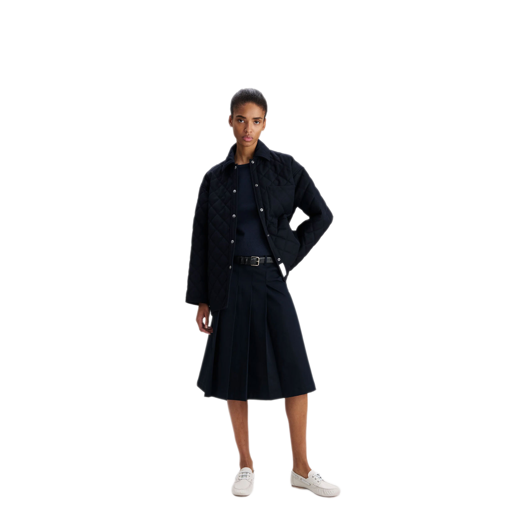 MAYFEYR - A.P.C. - Georges Quilted Wool Jacket - PSANGM32034IAK