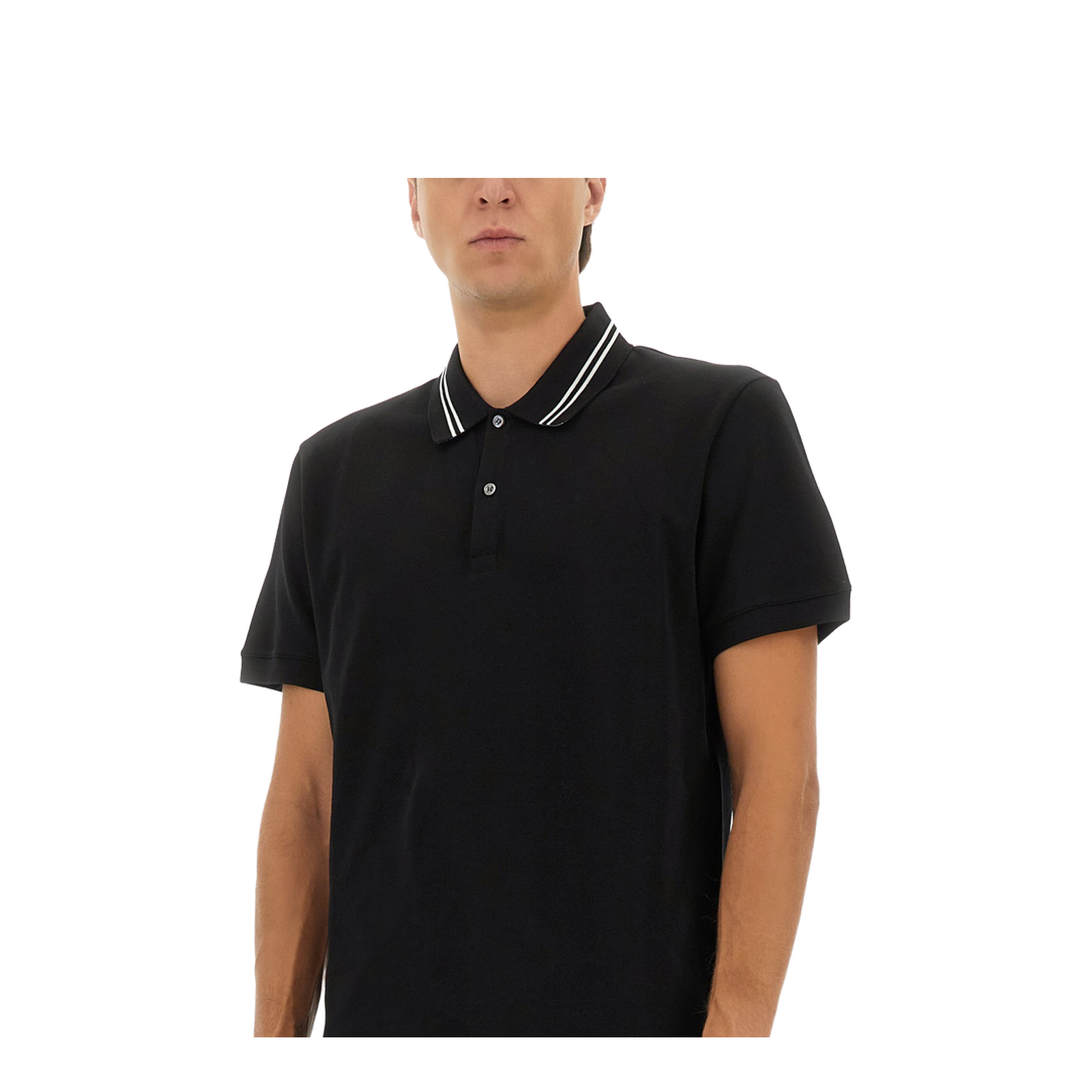 Polo Shirt with Logo on the Collar