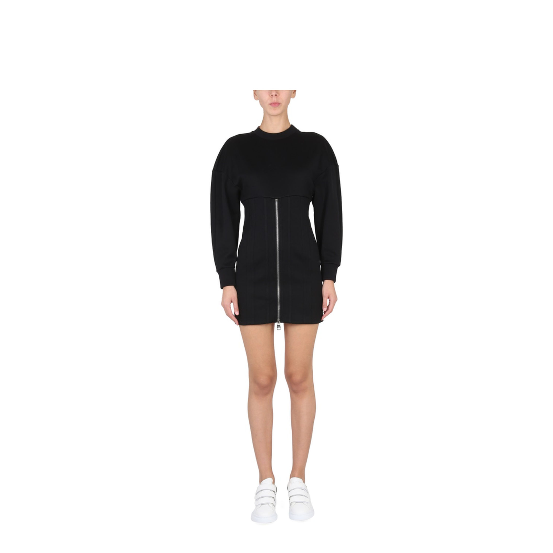 alexander mcqueen mini dress Alexander Mcqueen Mini Dress with Cocoon Sleeves – MAYFEYR
