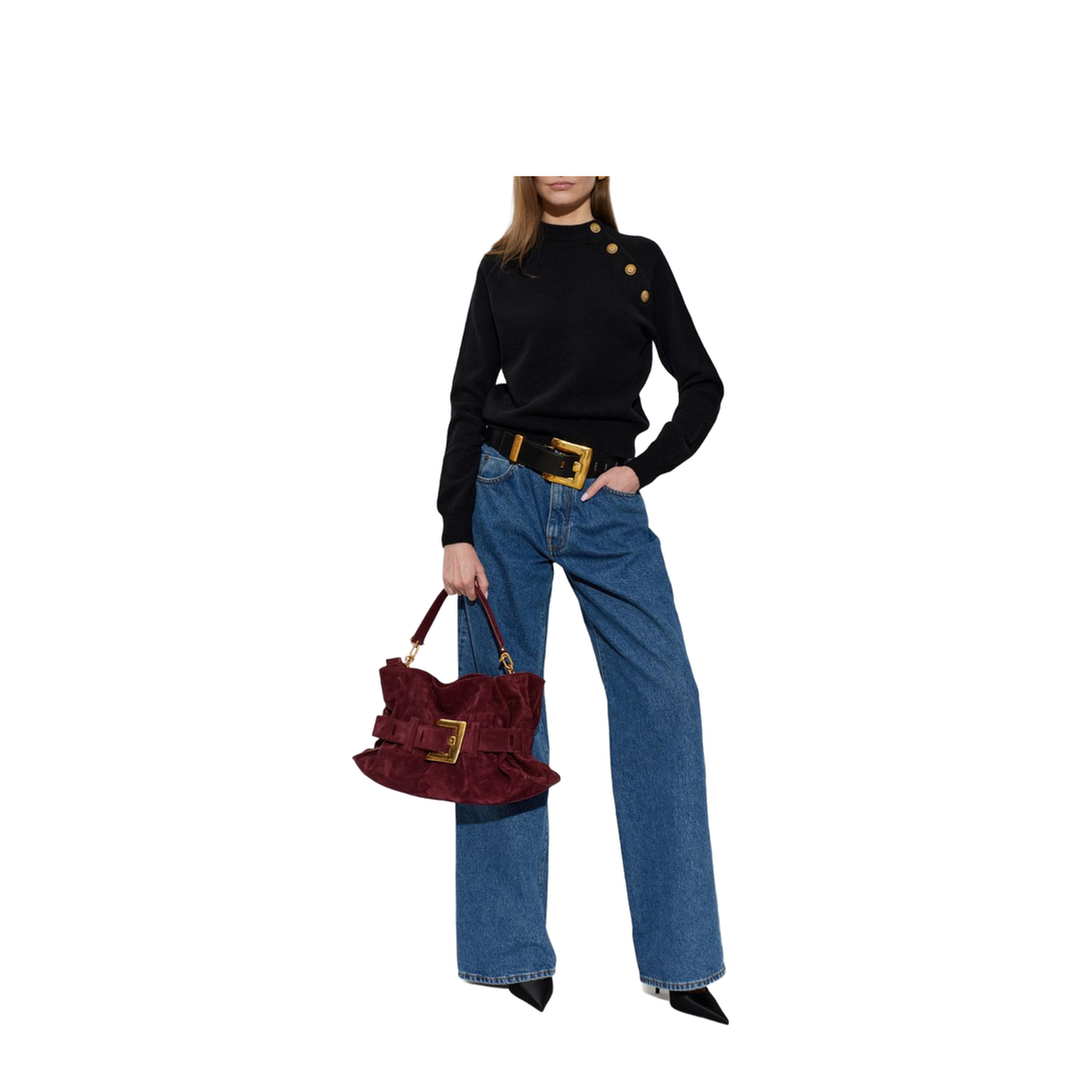MAYFEYR - Balmain - Sweaters Black - HF1KA130KI870PA