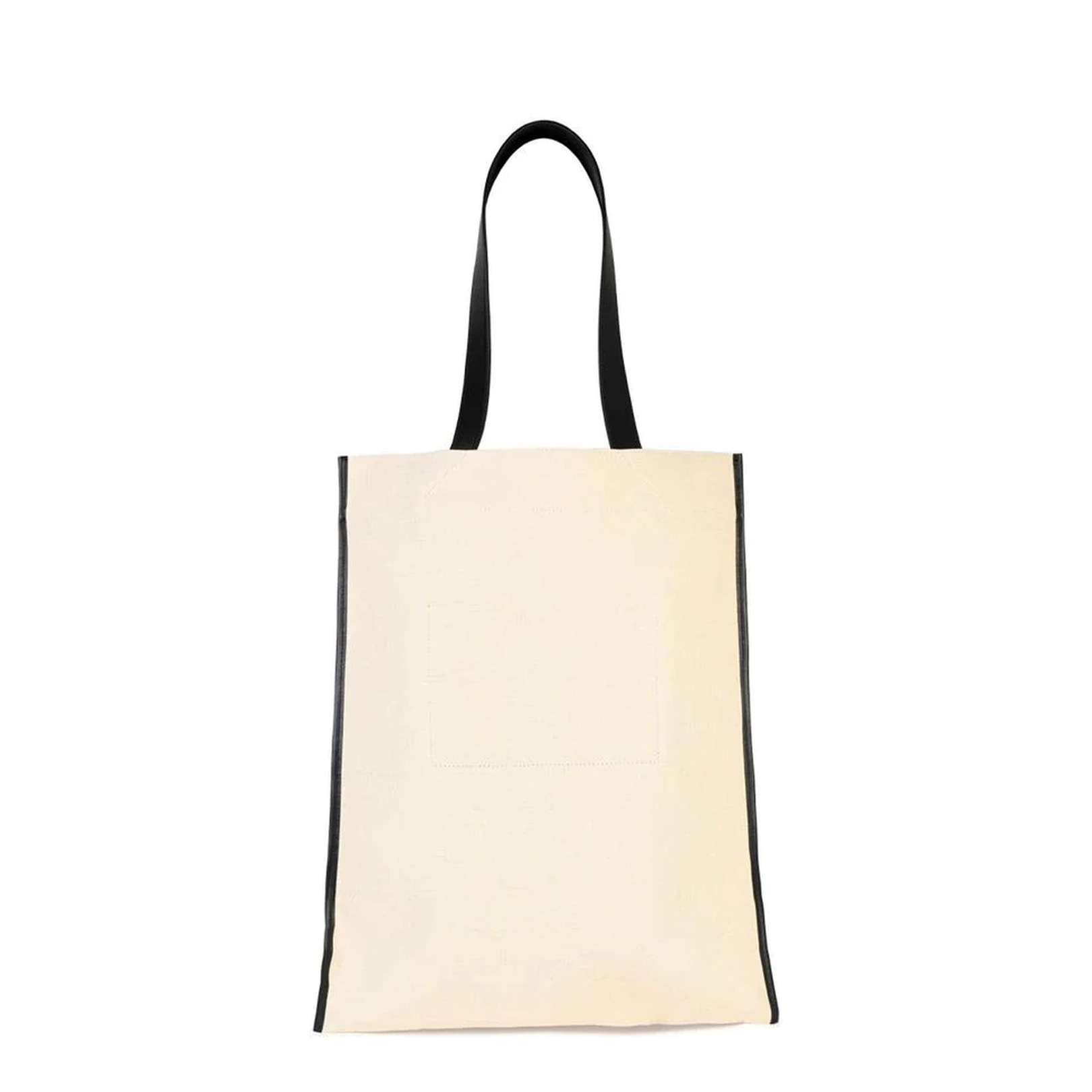 Beige Canvas Shopping Bag