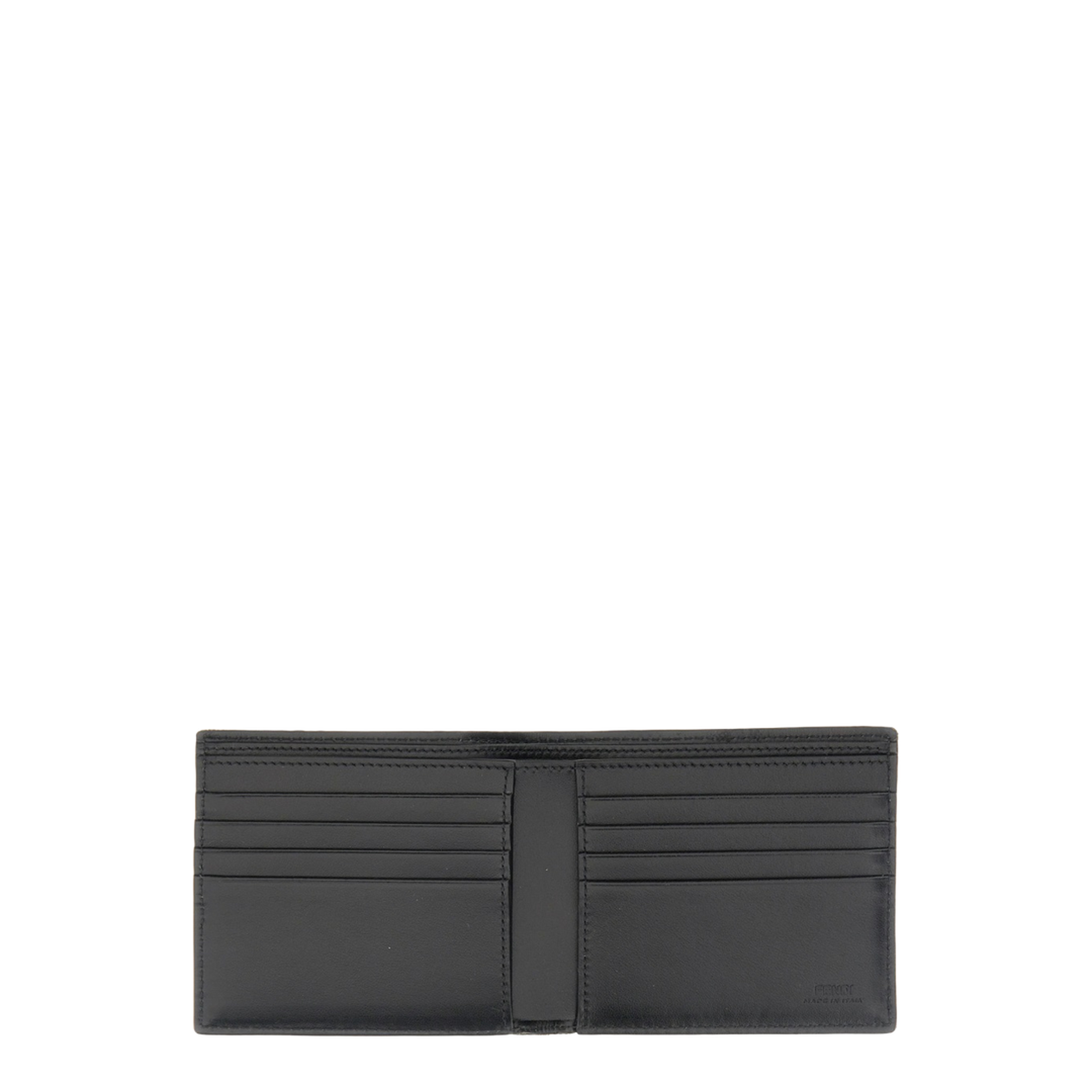 FF Jacquard Bi-Fold Wallet - Marrone