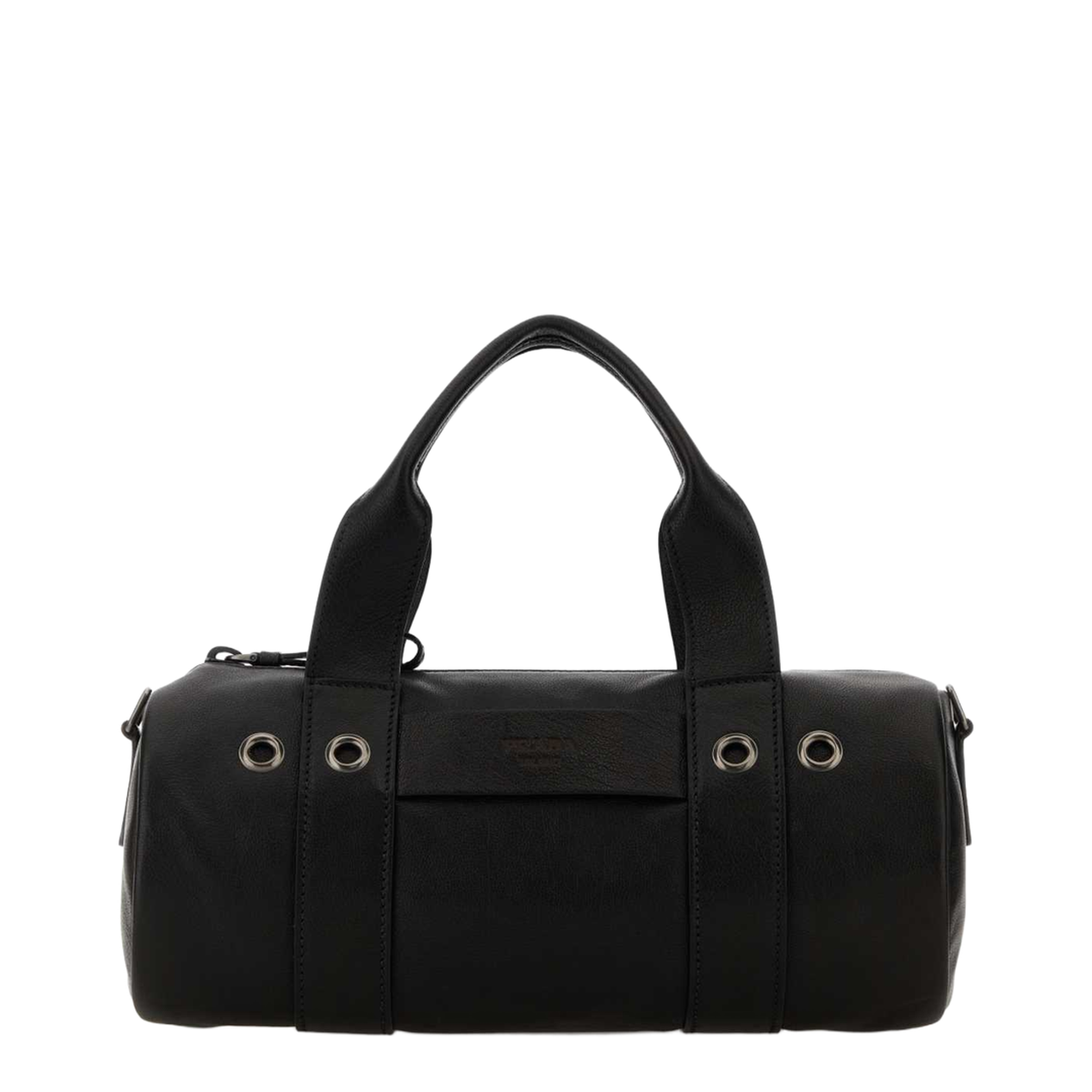 Black Leather Route Handbag