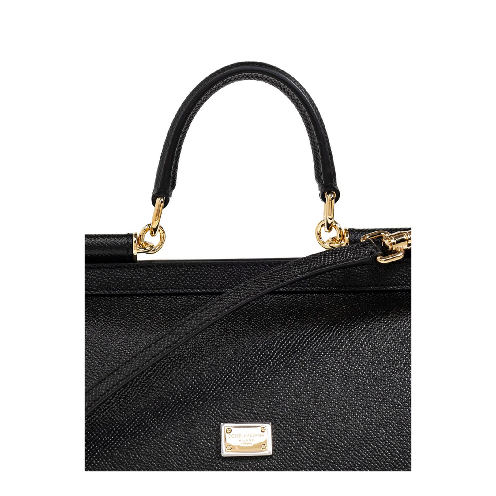 Medium Sicily Handbag in Black