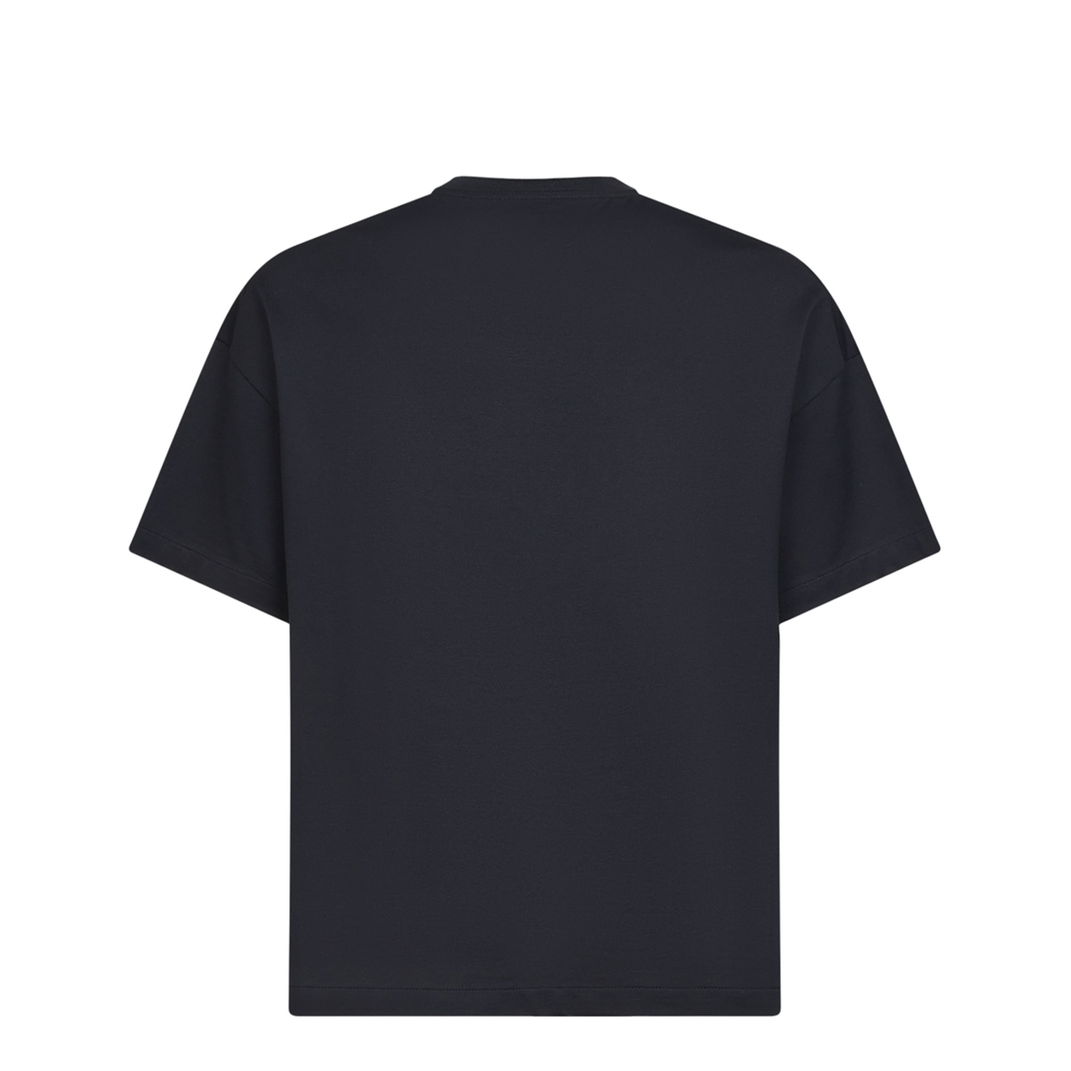 Men's Logo Letter Cotton T-Shirt Blue