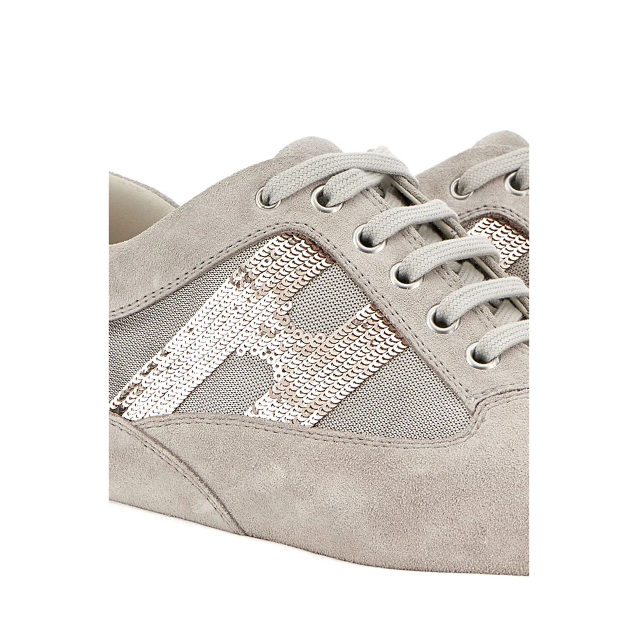 MAYFEYR - Hogan - Interactive Suede Sneakers With Sequins - HXW00N05640UWQ