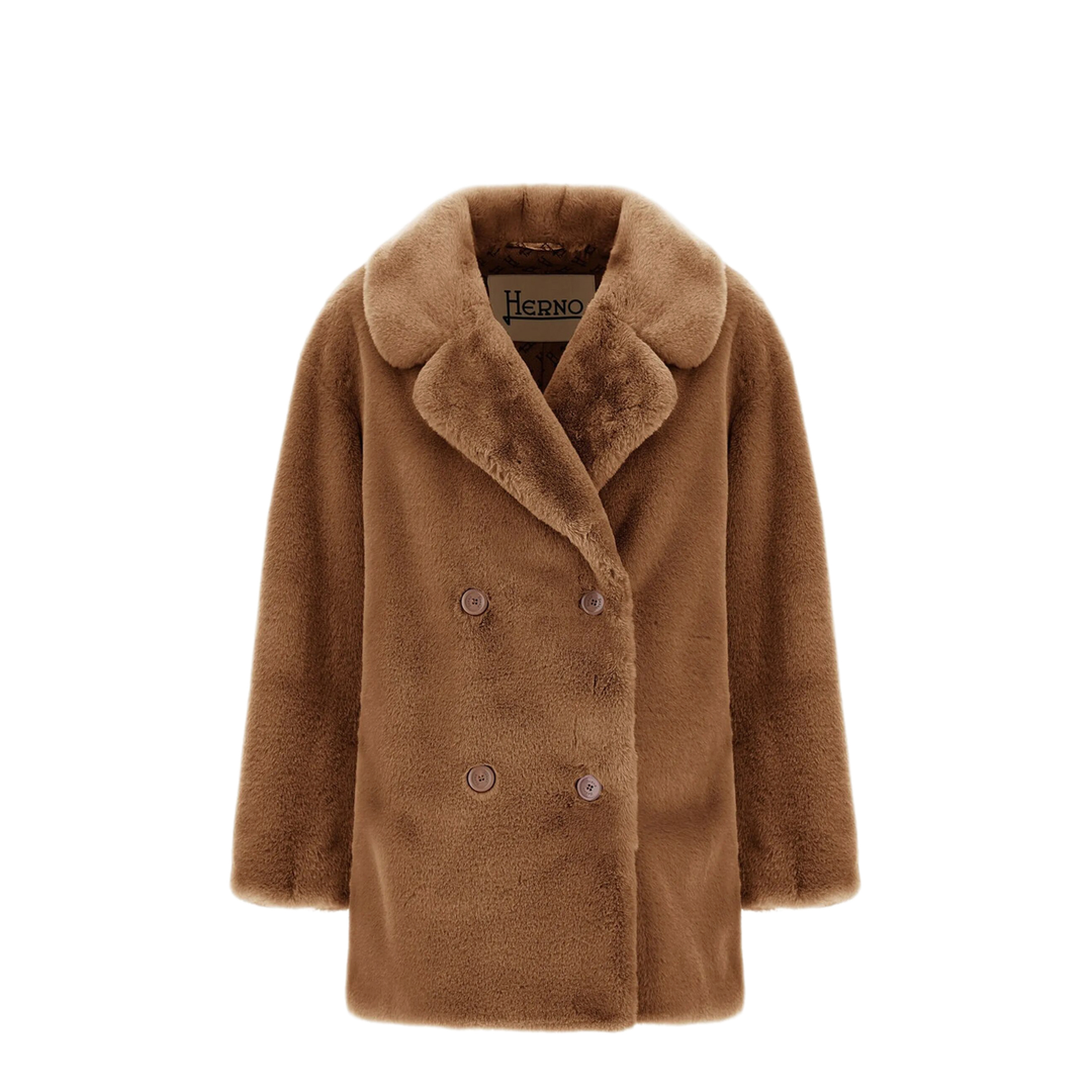 MAYFEYR - Herno - Double Breasted Eco Fur Coat - GC000581D124222157