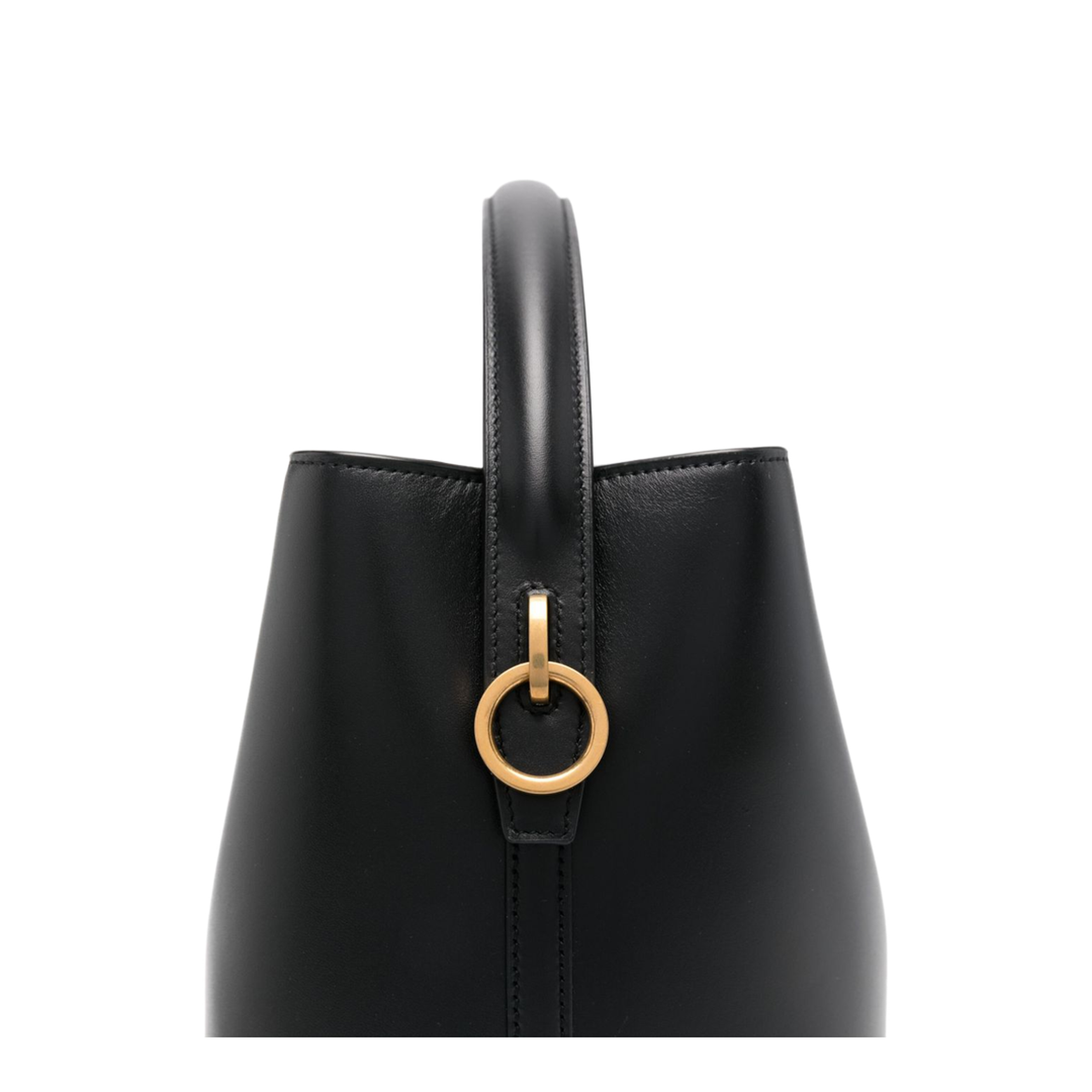 LE 37 Shiny Leather Shoulder Bag - Black