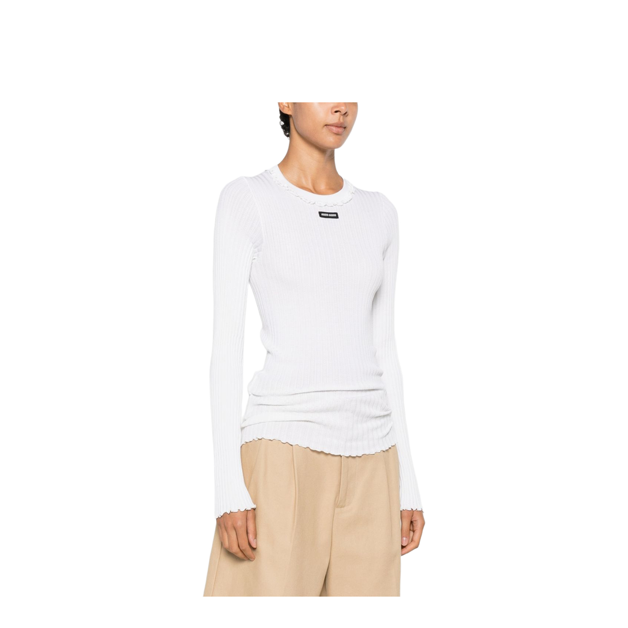MAYFEYR - Miu Miu - Sweaters White - MML06T191XF0009