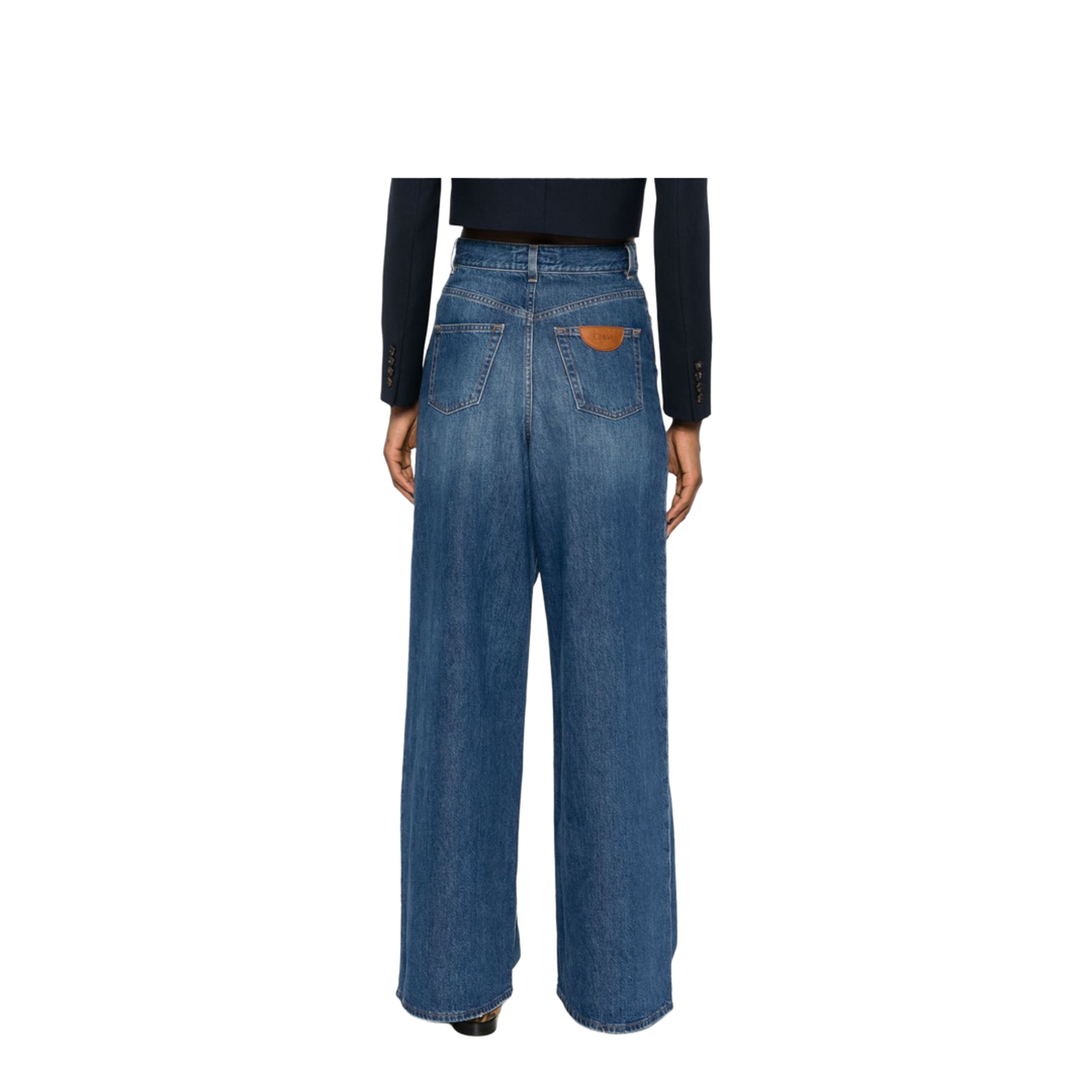 Straight Leg Jeans - Organic Cotton Wide Leg Denim Jeans