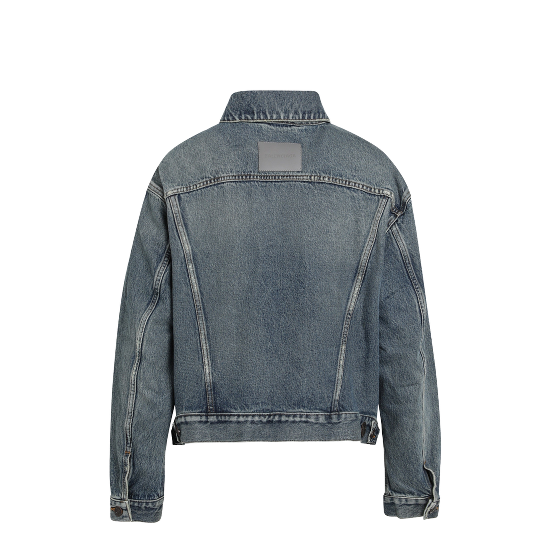 Kick Cotton Denim Jacket in Dirty Vintage Blue