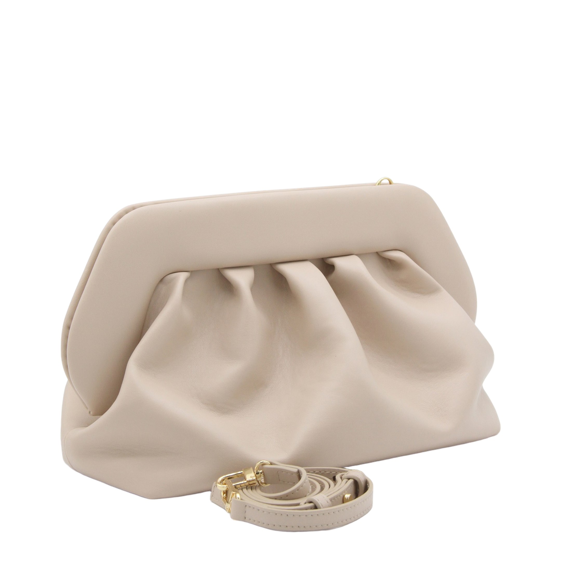 Bios One Size Satin Clutch - Butter Cream