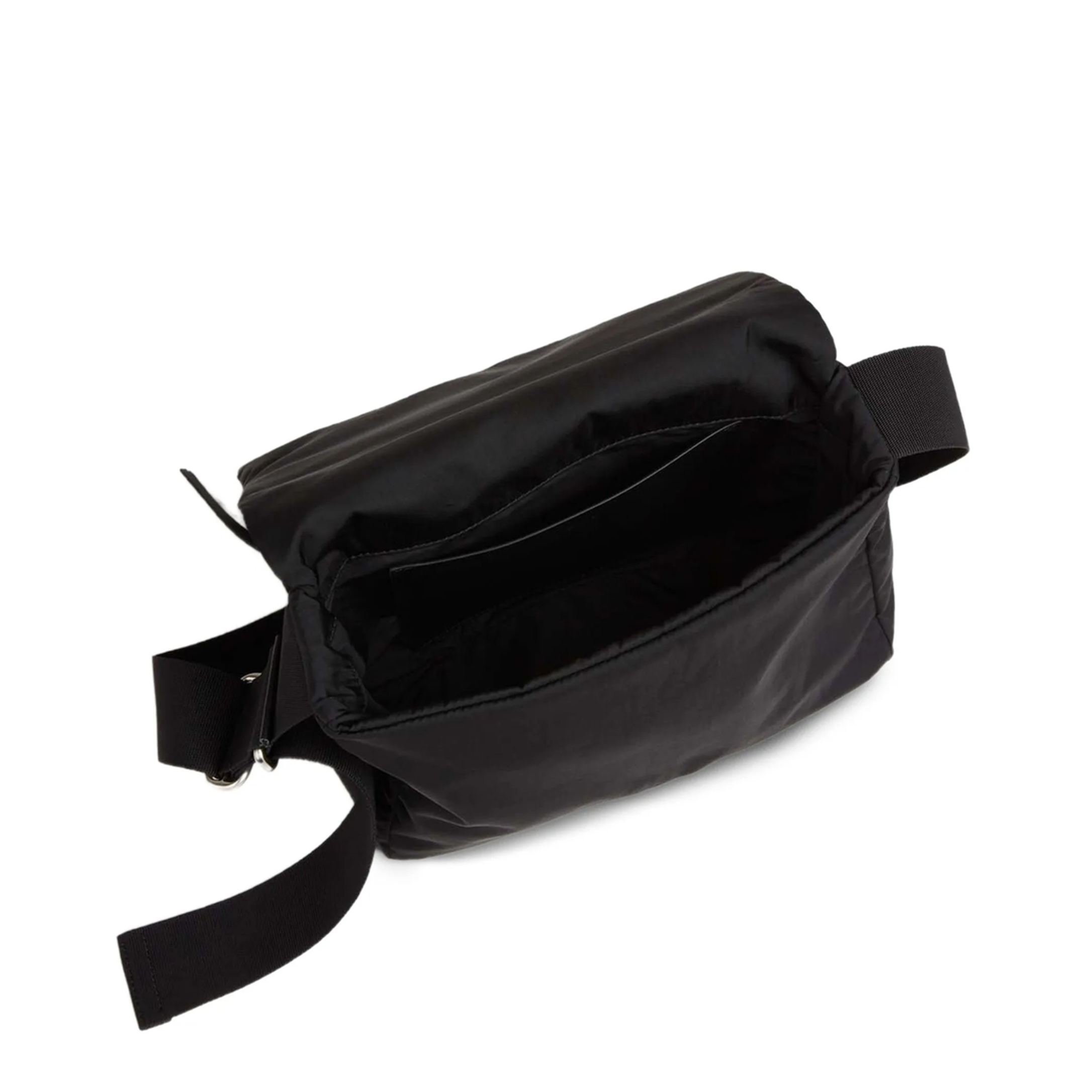 Logo Leather Shoulder Bag - Black
