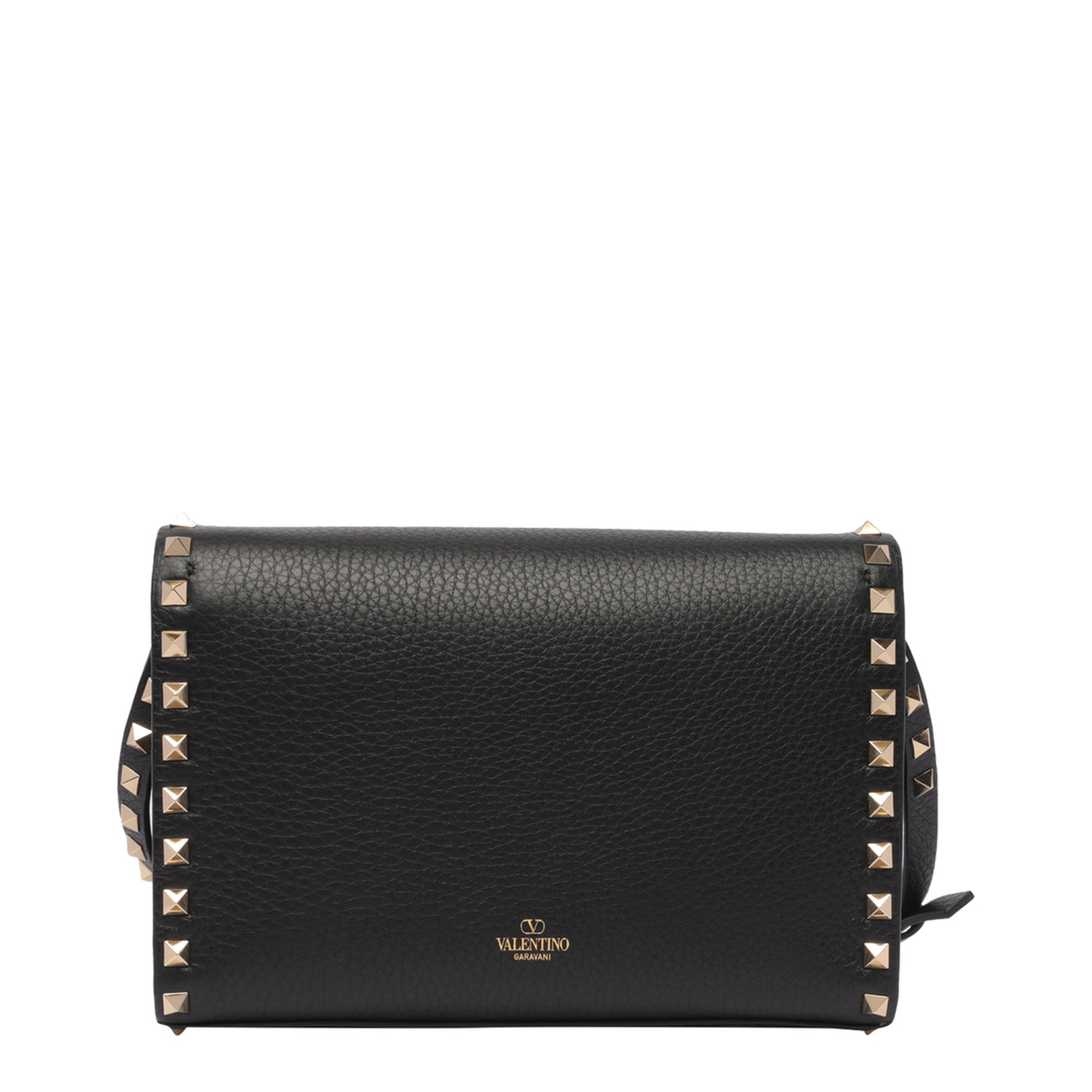 Black Small Rockstud Crossbody Bag