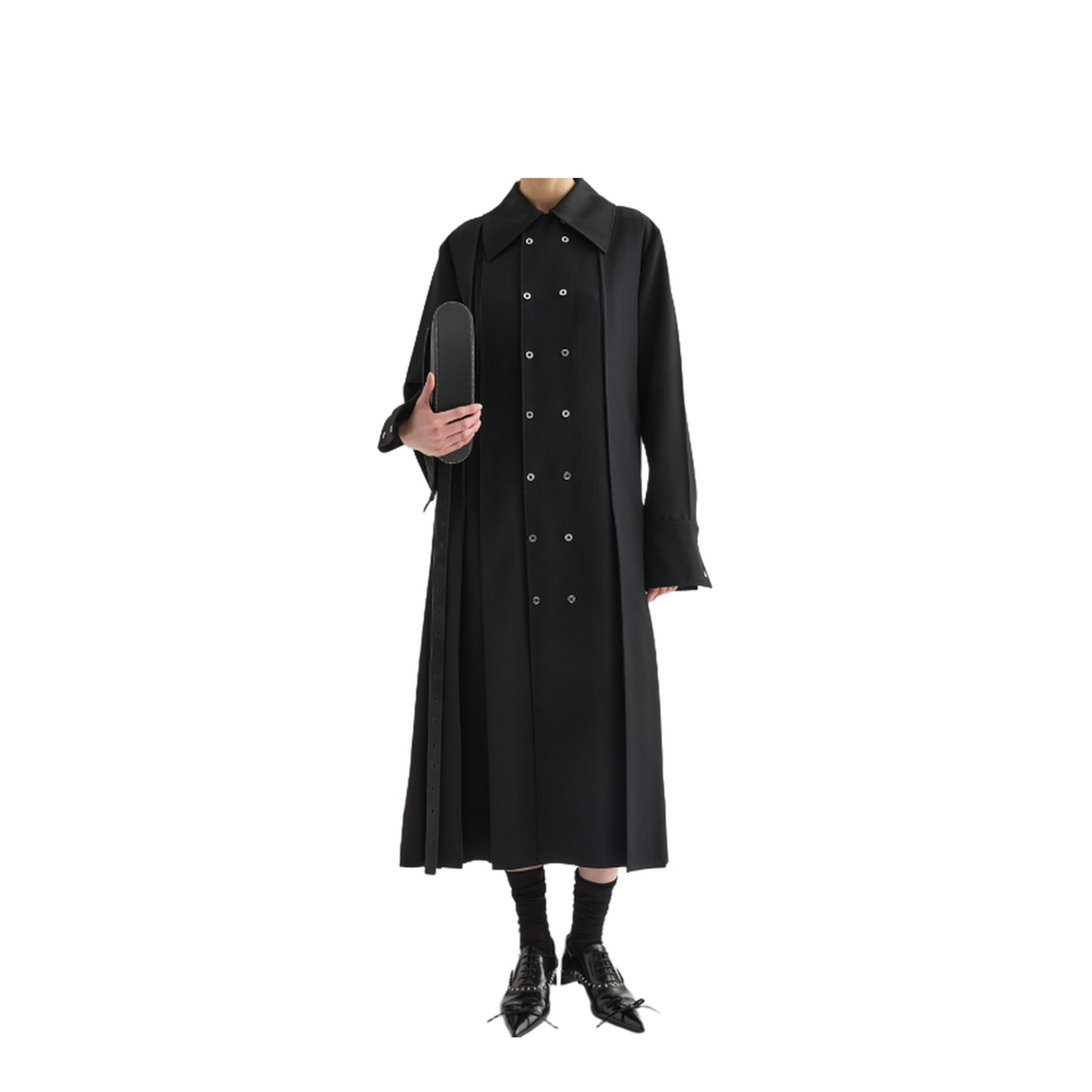 Wool Coat with Belt