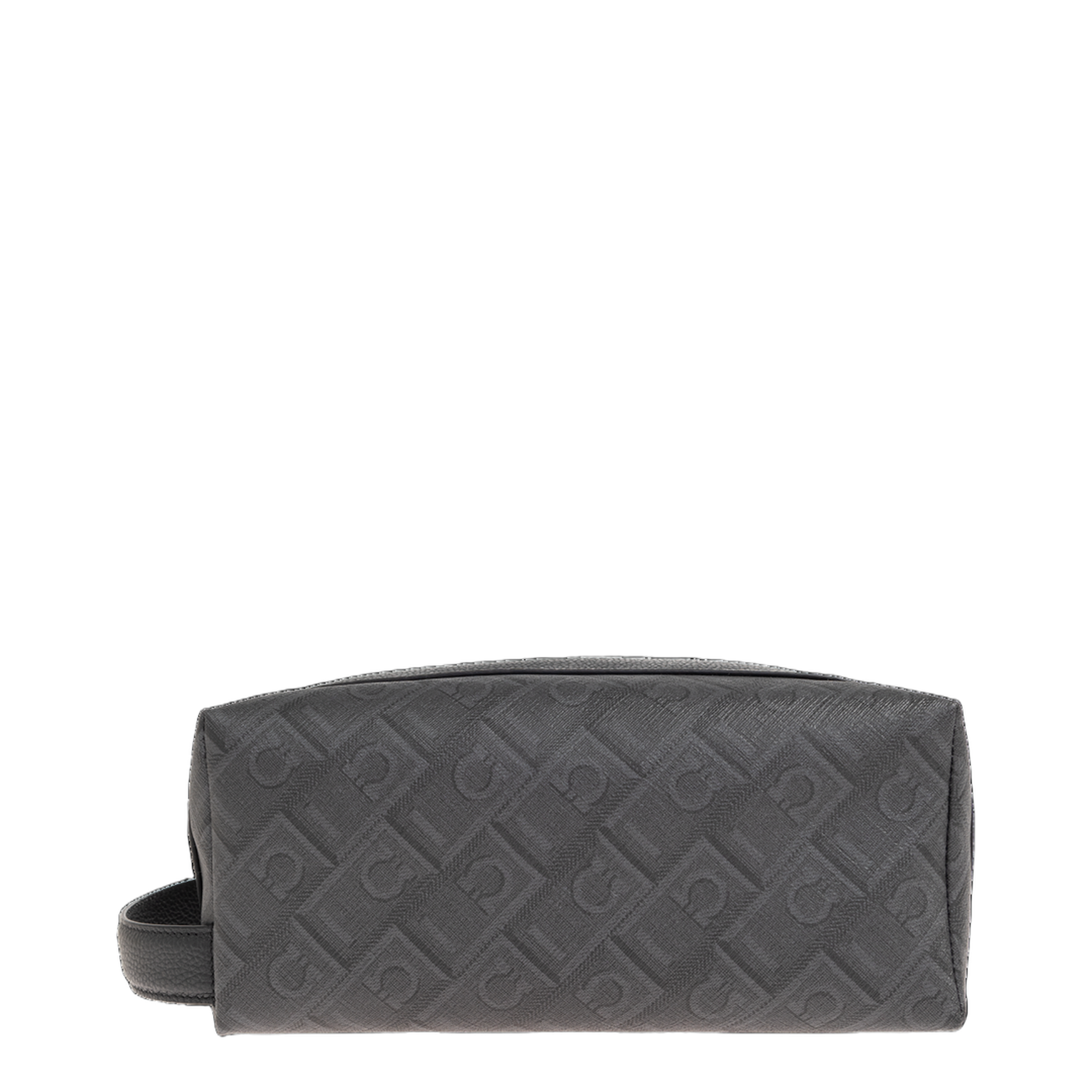 MAYFEYR - Ferragamo - Monogrammed Cosmetic Bag - 241872ALLOVER789944NEROGRIGIO