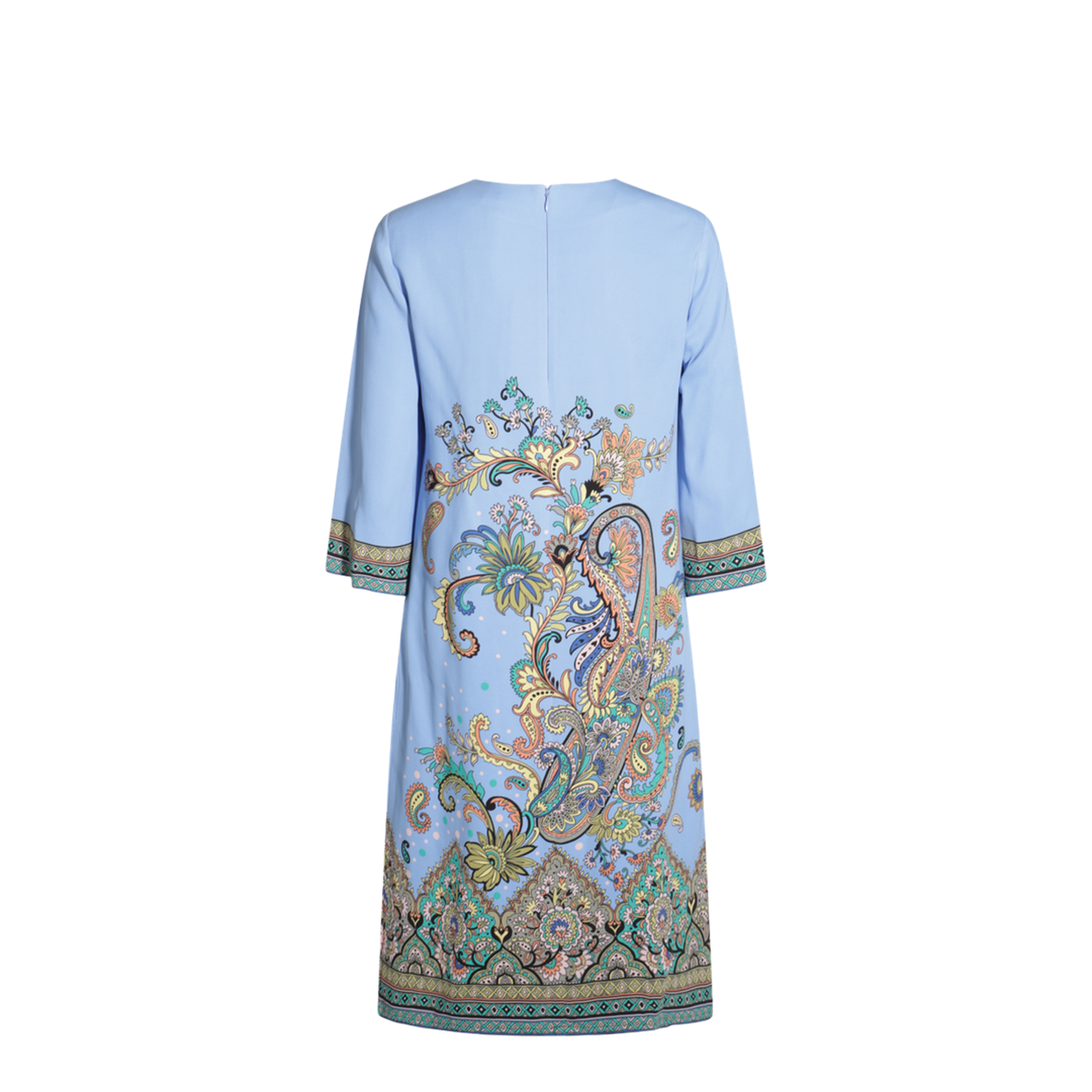 Paisley Print Silk Dress