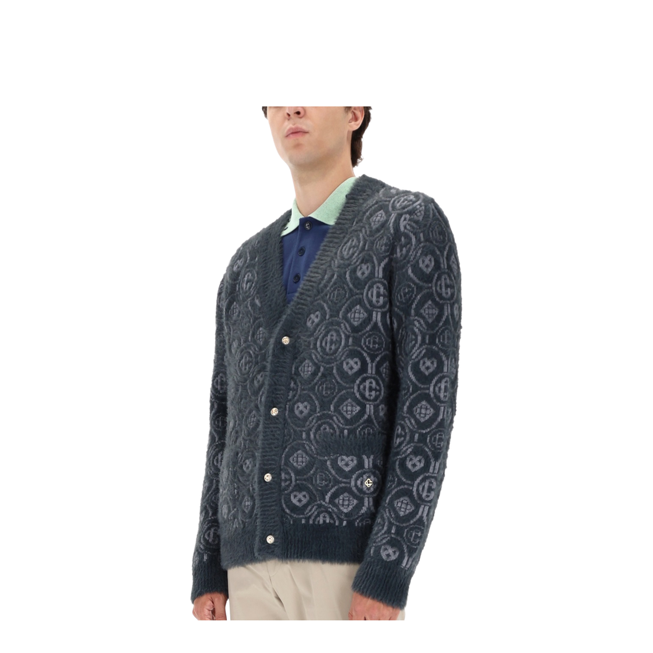 Monogram Fluffy Cardigan