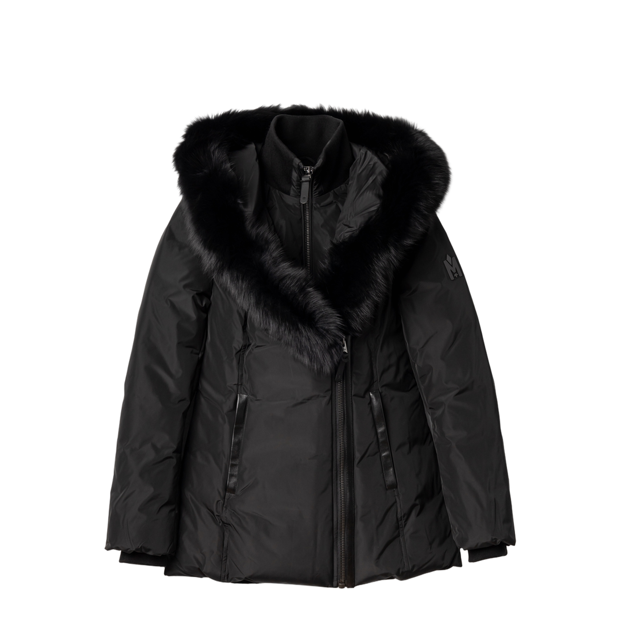 Black Polyester Down Jacket