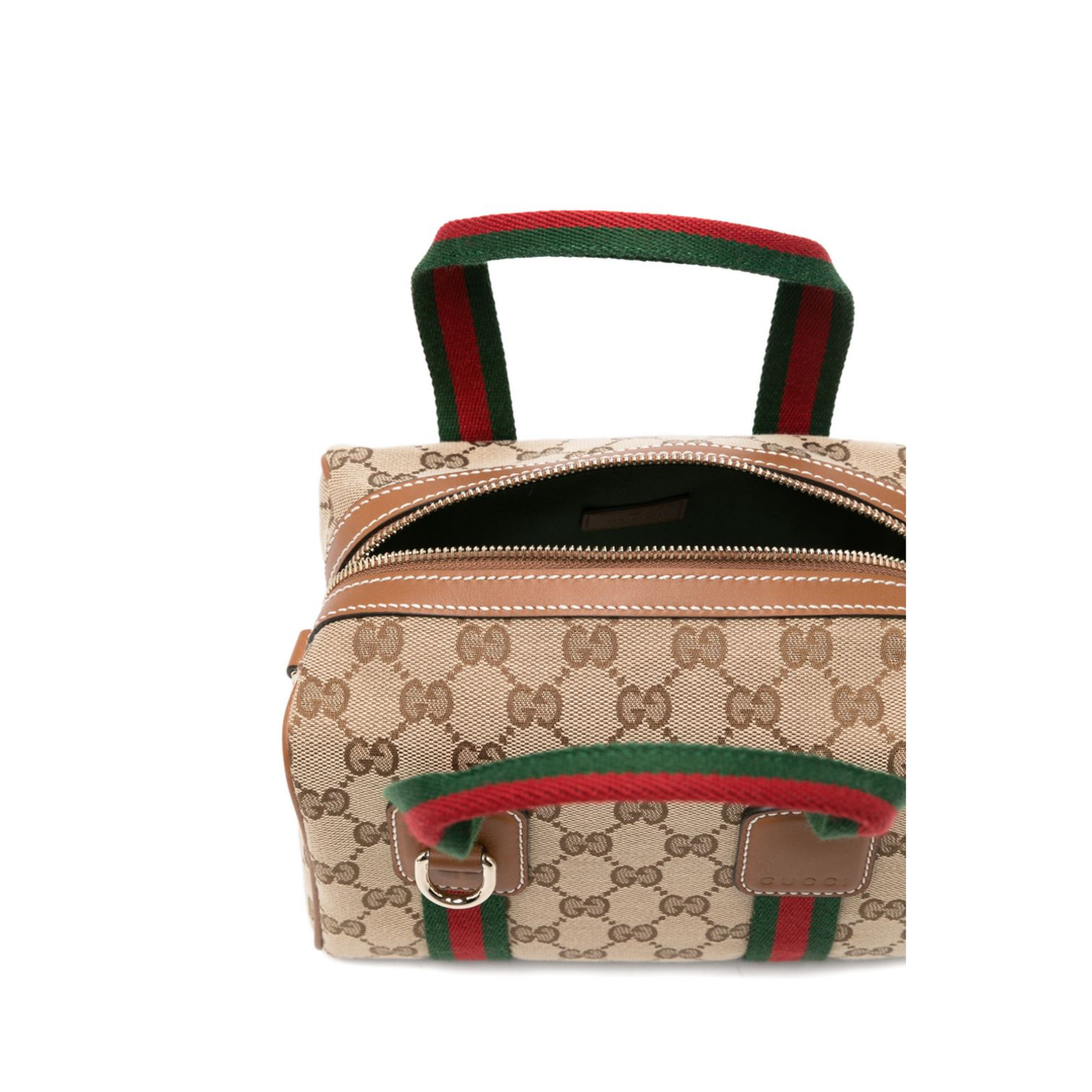 GG Supreme Mini Canvas Top Handle Bag - Beige
