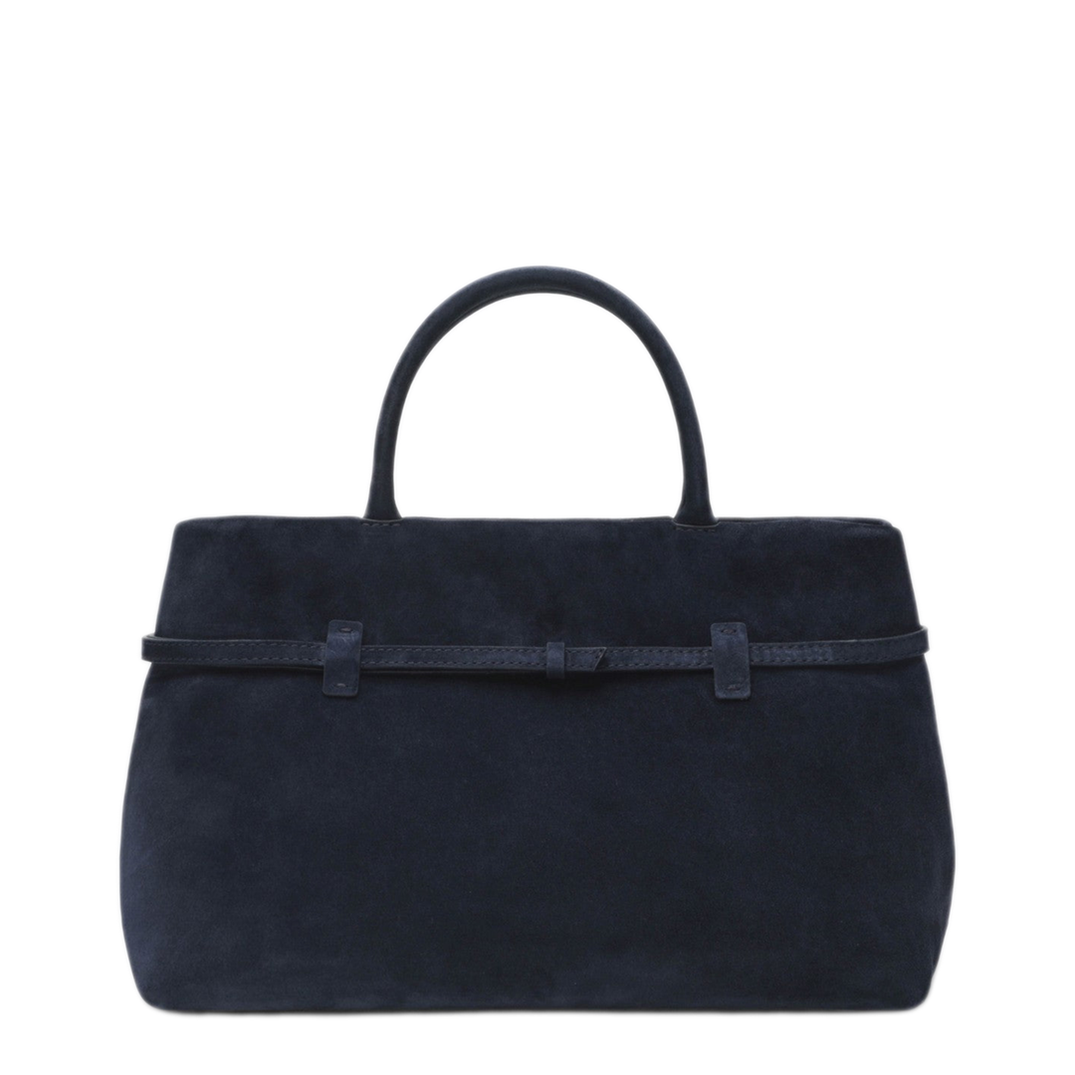 MAYFEYR - Manu Atelier - Le Cambon 35 Dark Blue Suede Bag - 2025245SUEDN