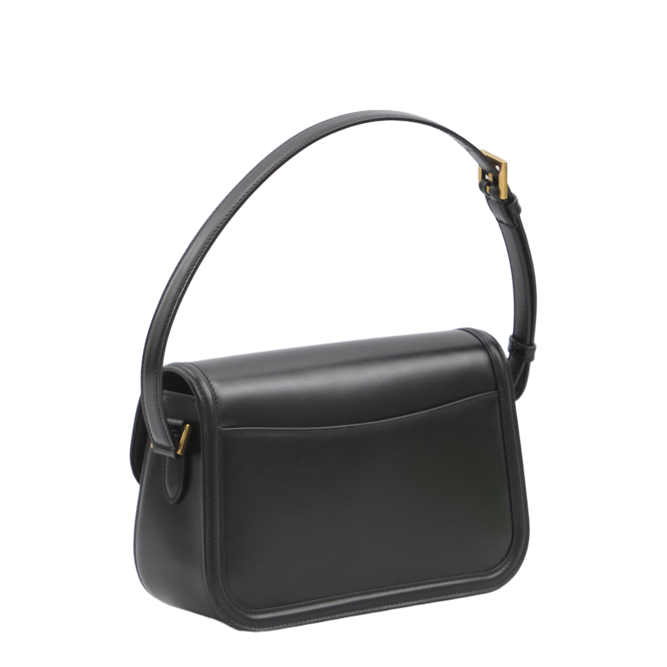 Solferino Medium Leather Shoulder Bag - Black