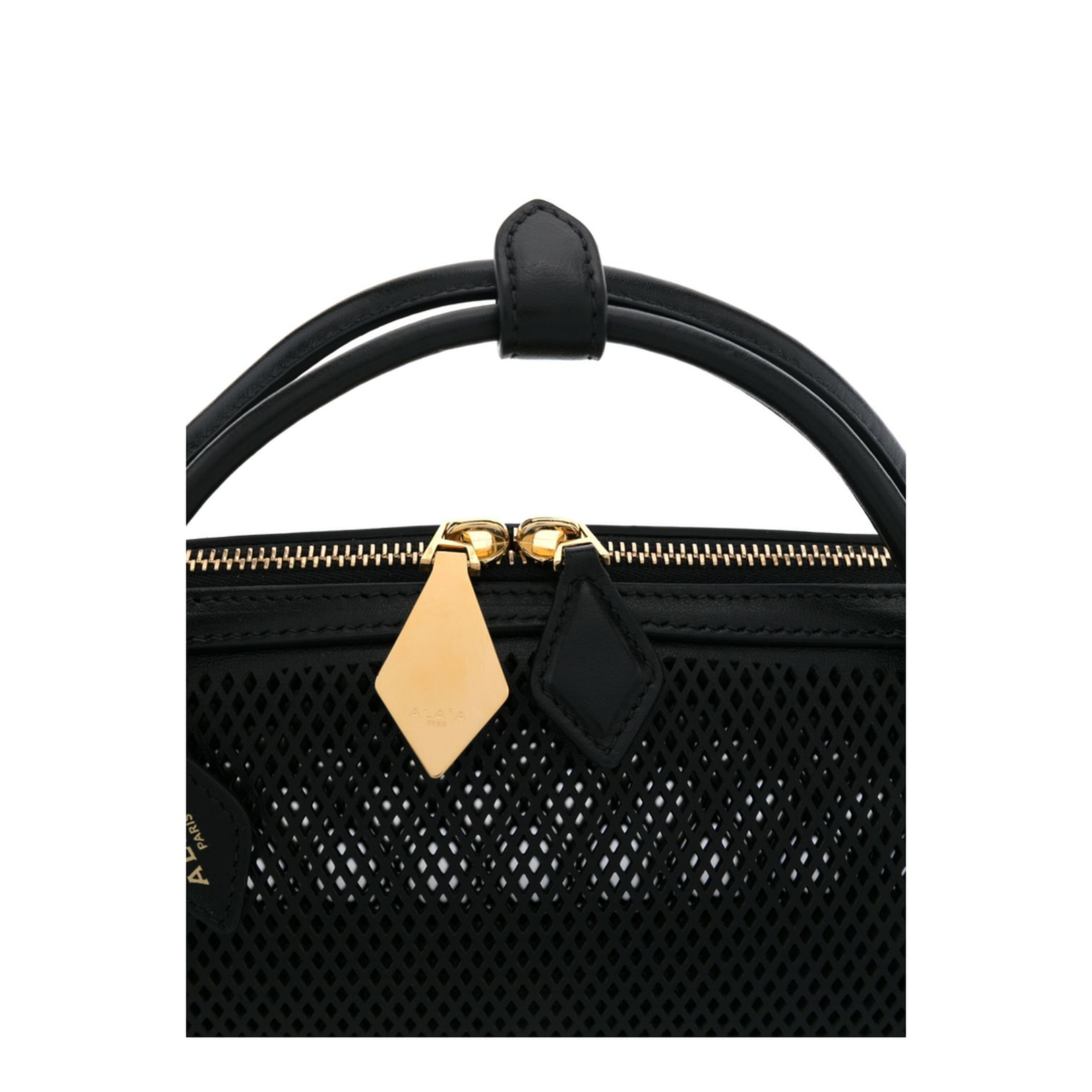 Black Perforated Le Teckel Bag