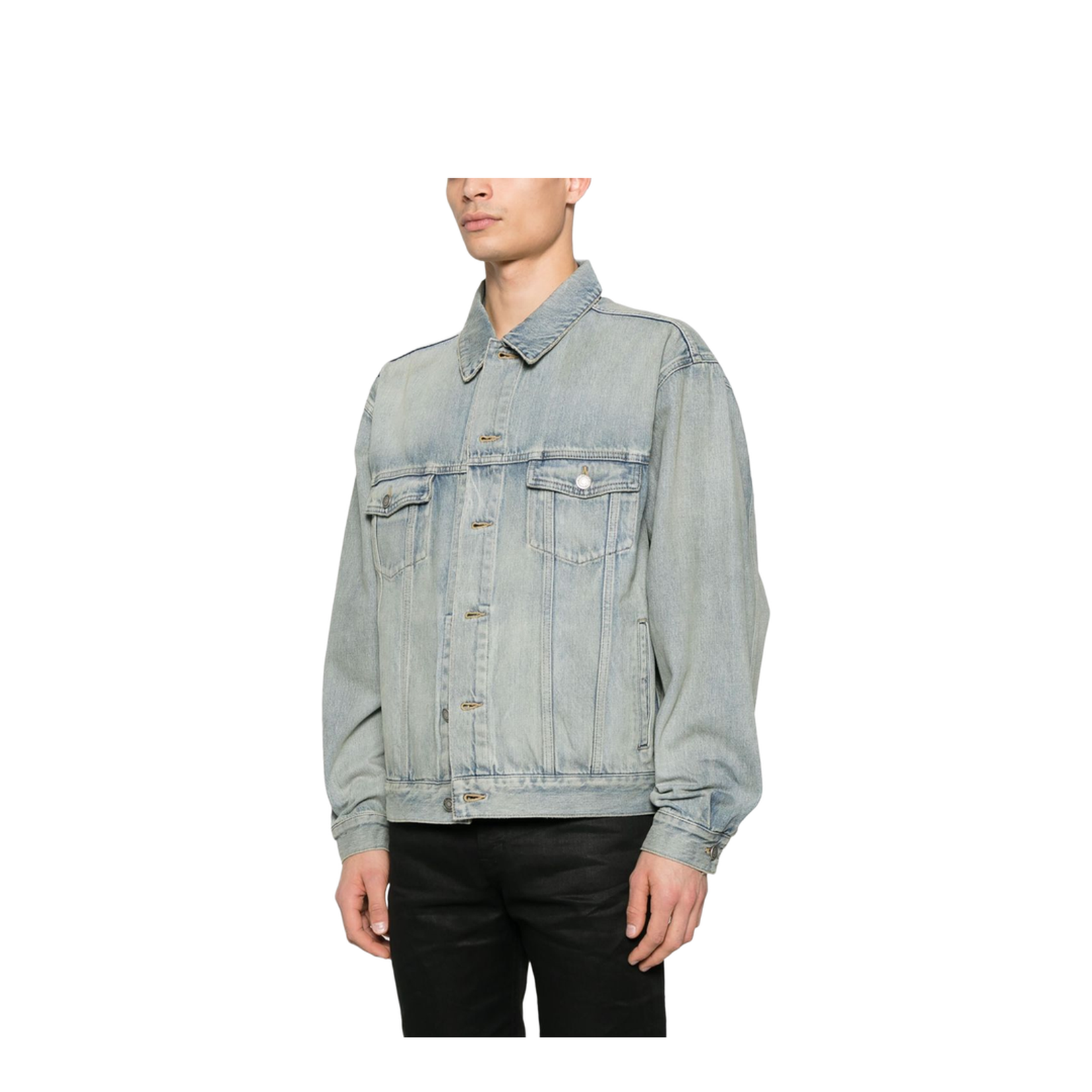 Trucker Jacket in Chicago Blue Denim