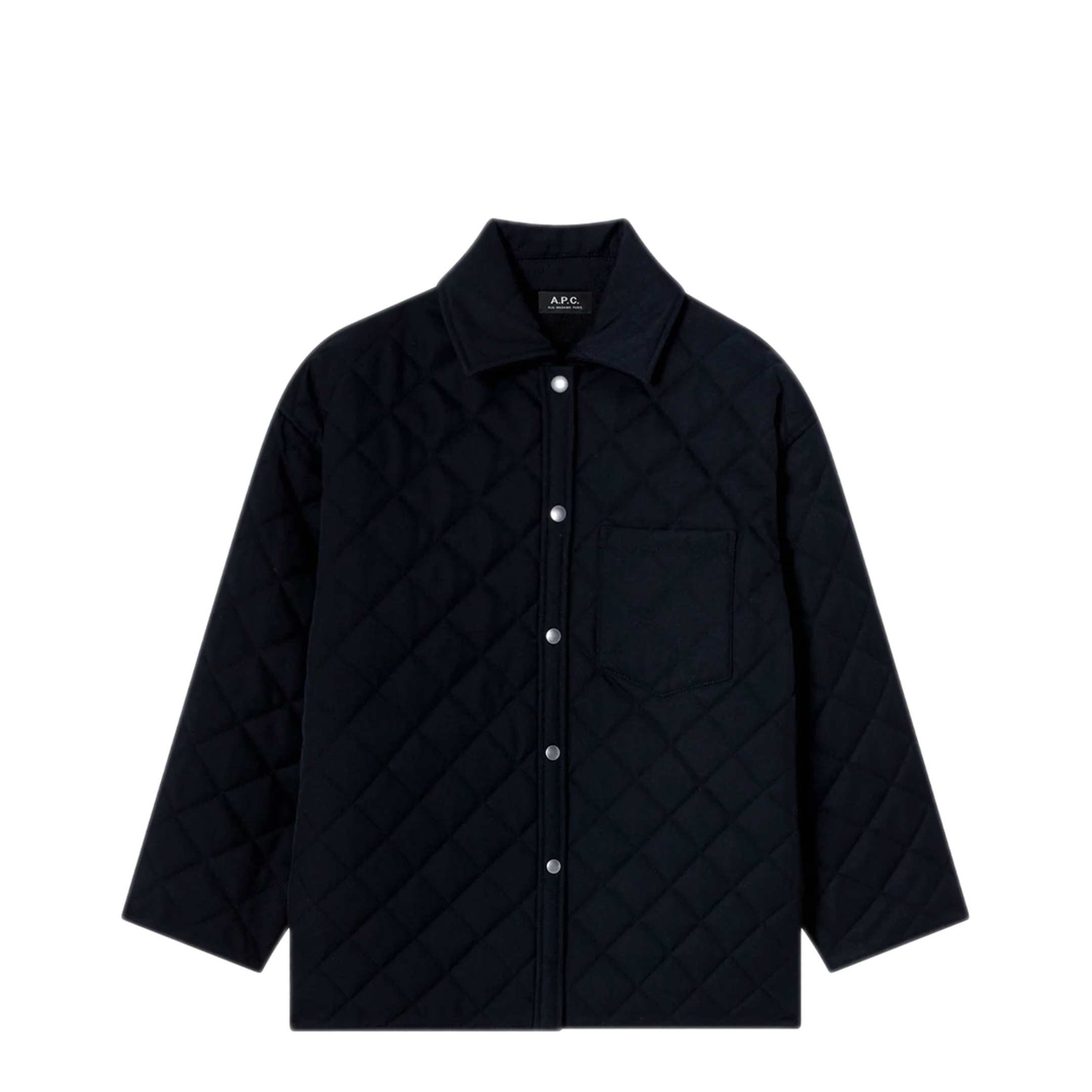 MAYFEYR - A.P.C. - Georges Quilted Wool Jacket - PSANGM32034IAK