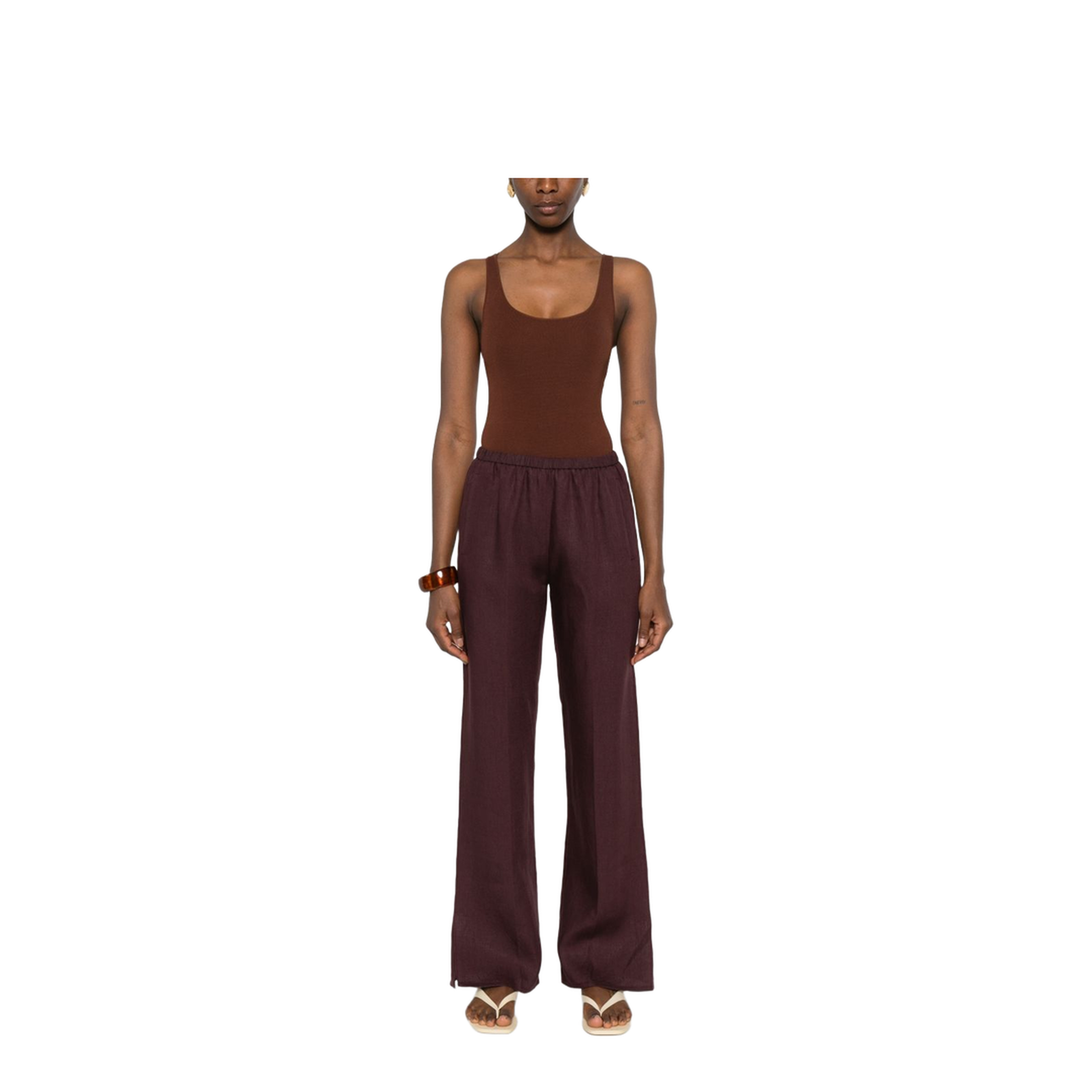 MAYFEYR - Forte Forte - Trousers Brown - 14826MYPANTSFONDANT