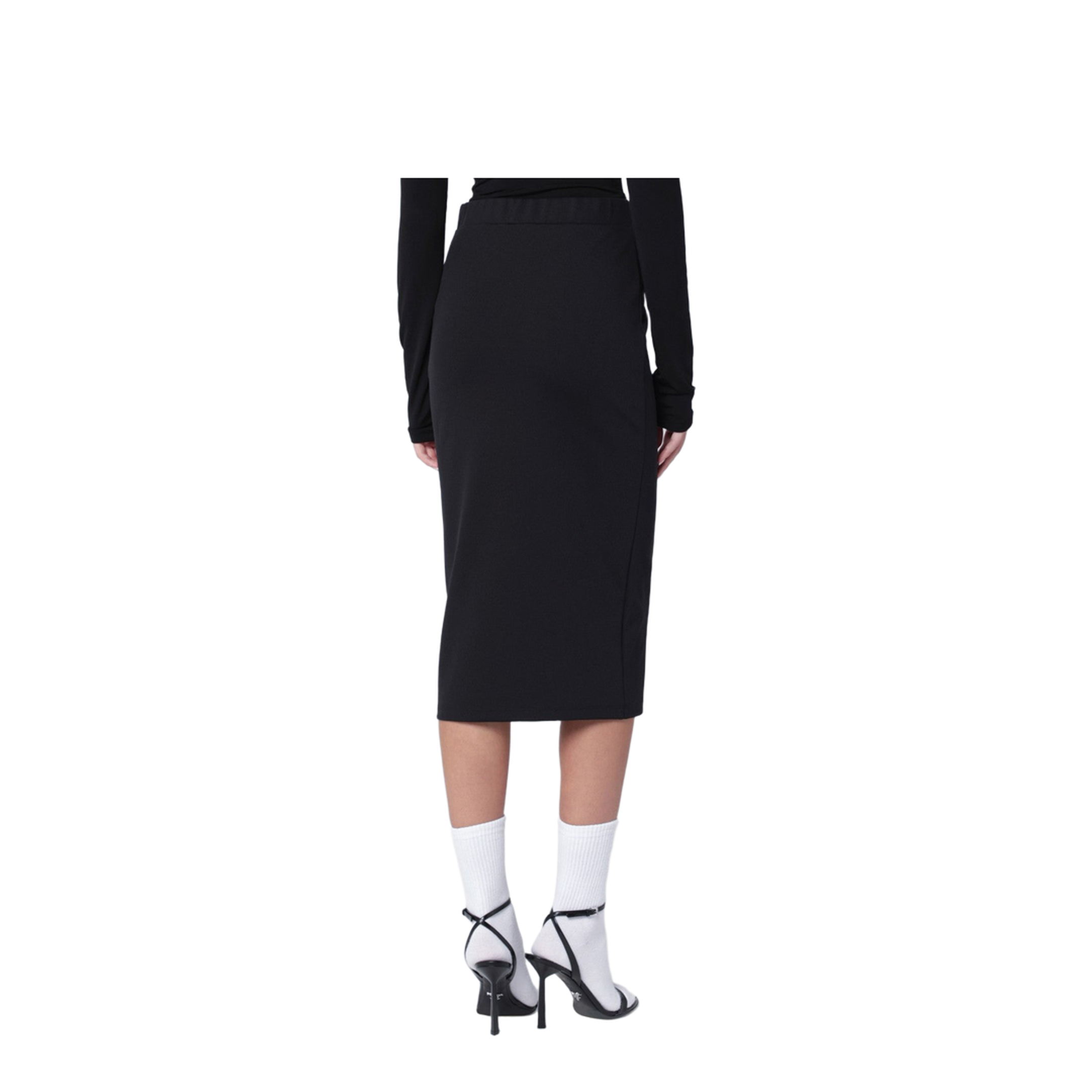 Sleek Midi Skirt Black