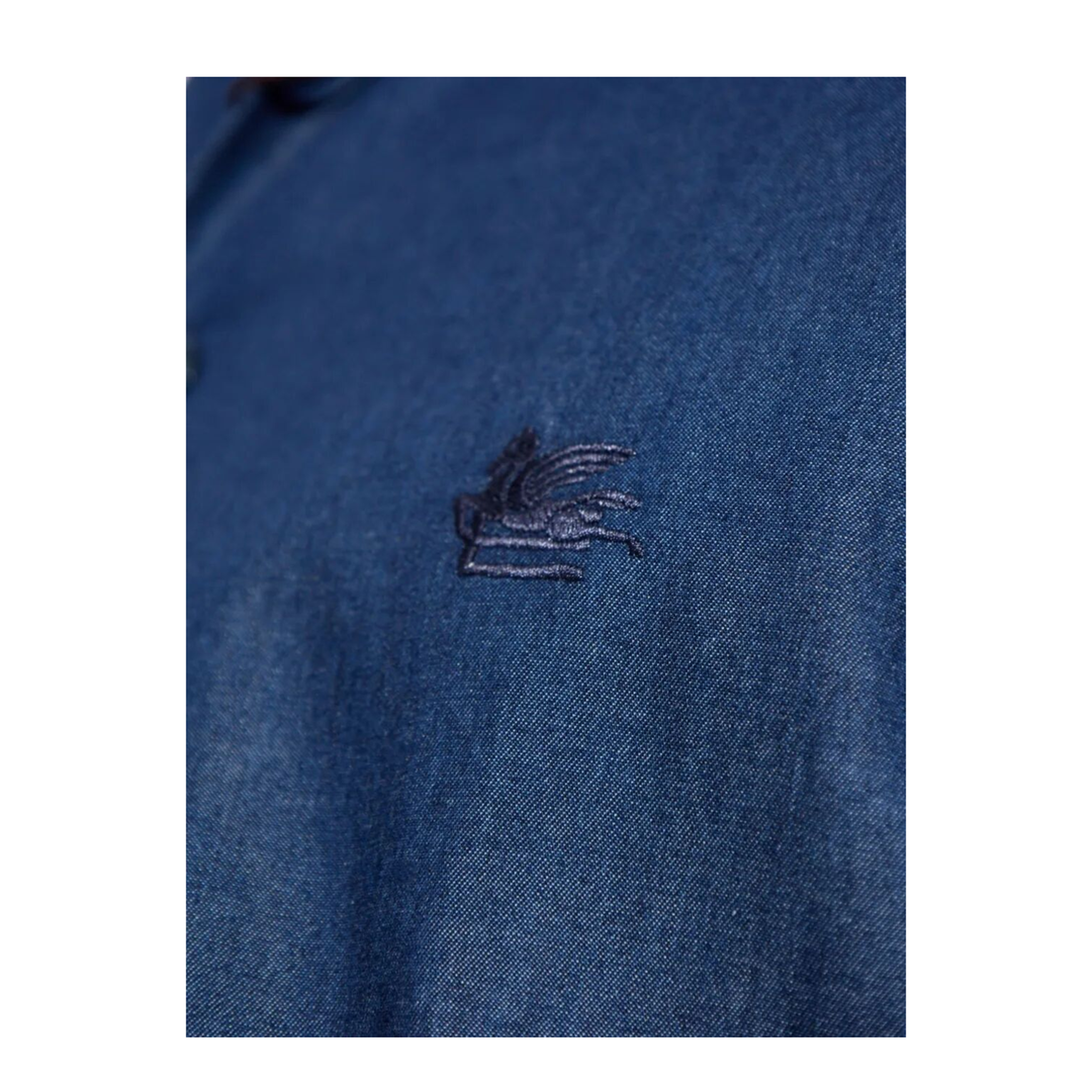 MAYFEYR - Etro - Embroidered Logo Cotton Shirt - MRIB000299SA5L9
