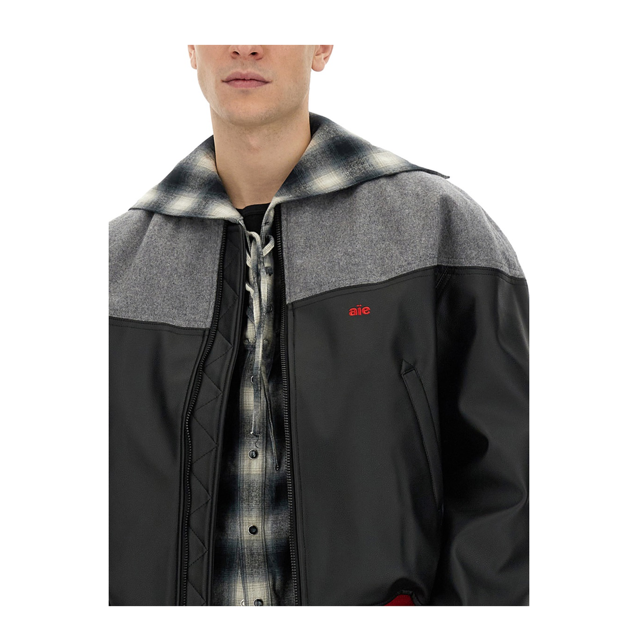 MAYFEYR - AïE - Jacket With Logo - NS921BBLACK