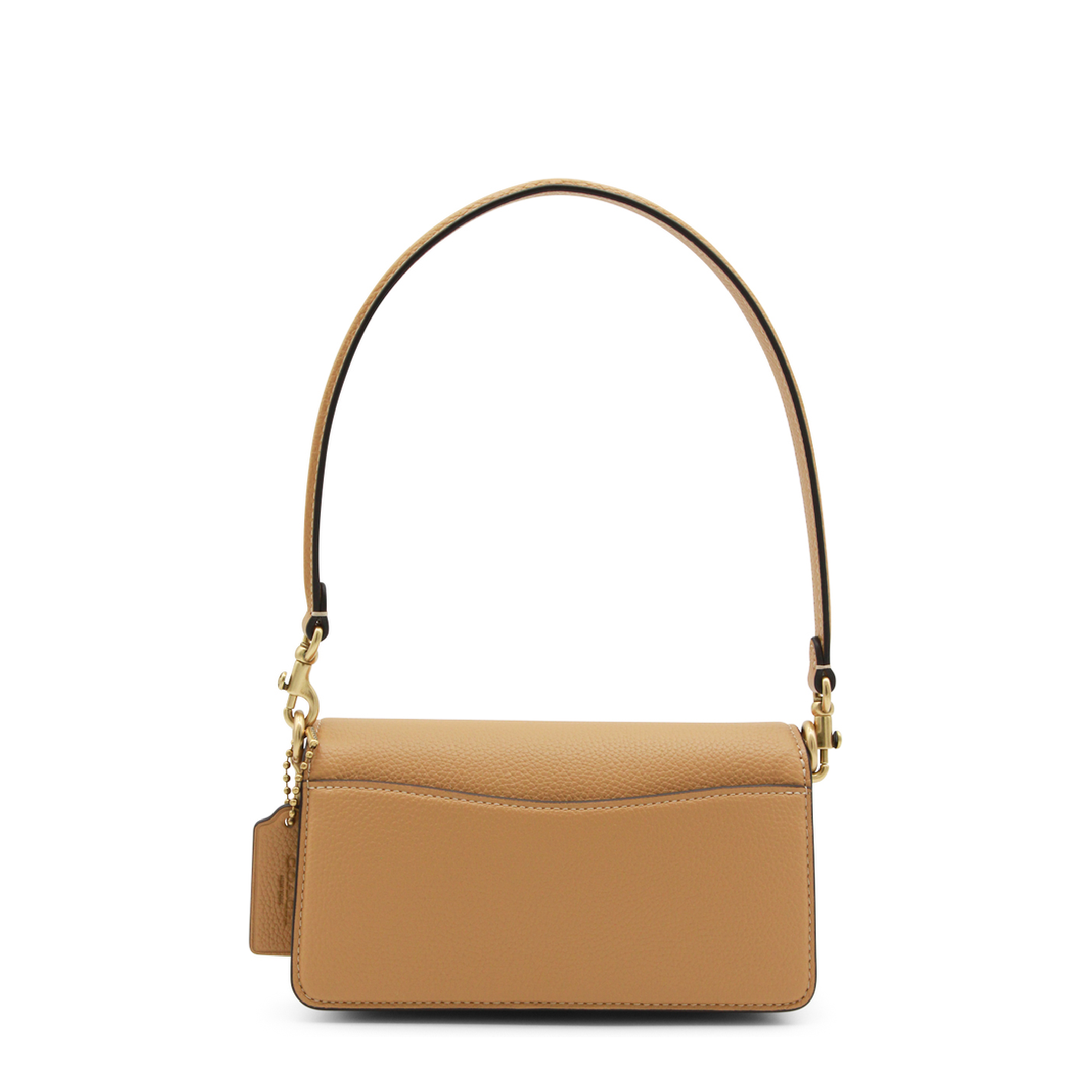 Tabby 20 Polished Pebble Leather Shoulder Bag - Biscuit