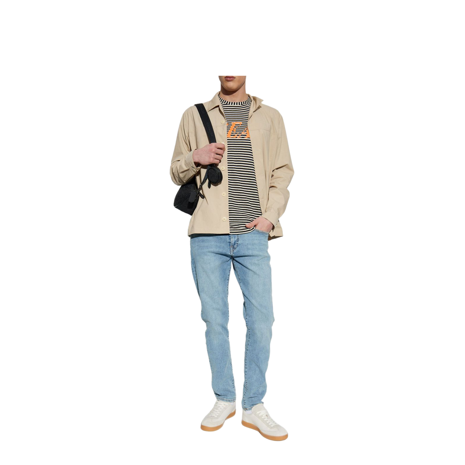Tapered Denim Cotton Jeans