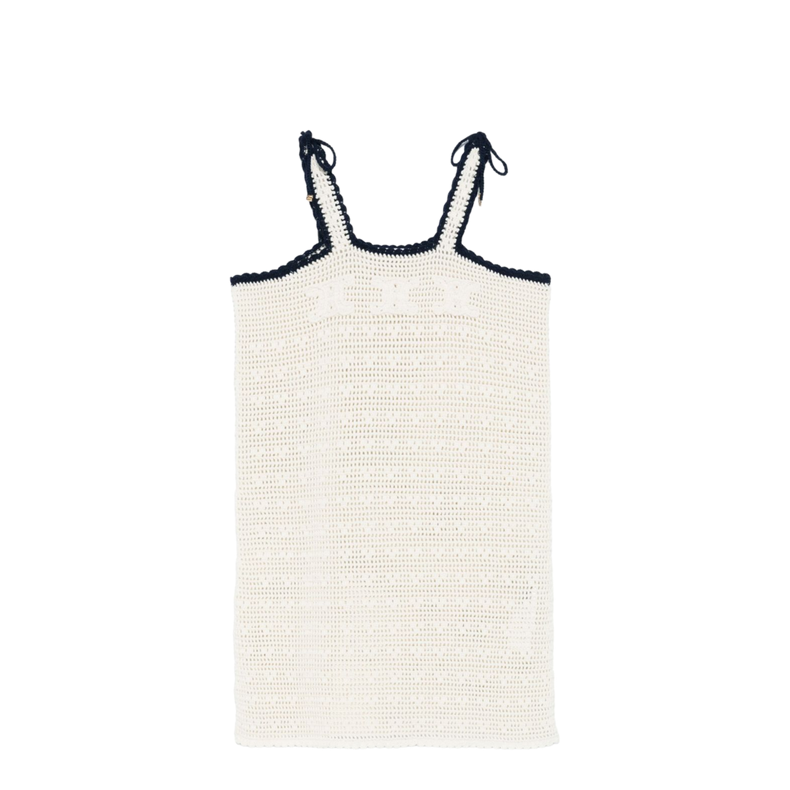 Triomphe Crop Top in Crochetted Cotton